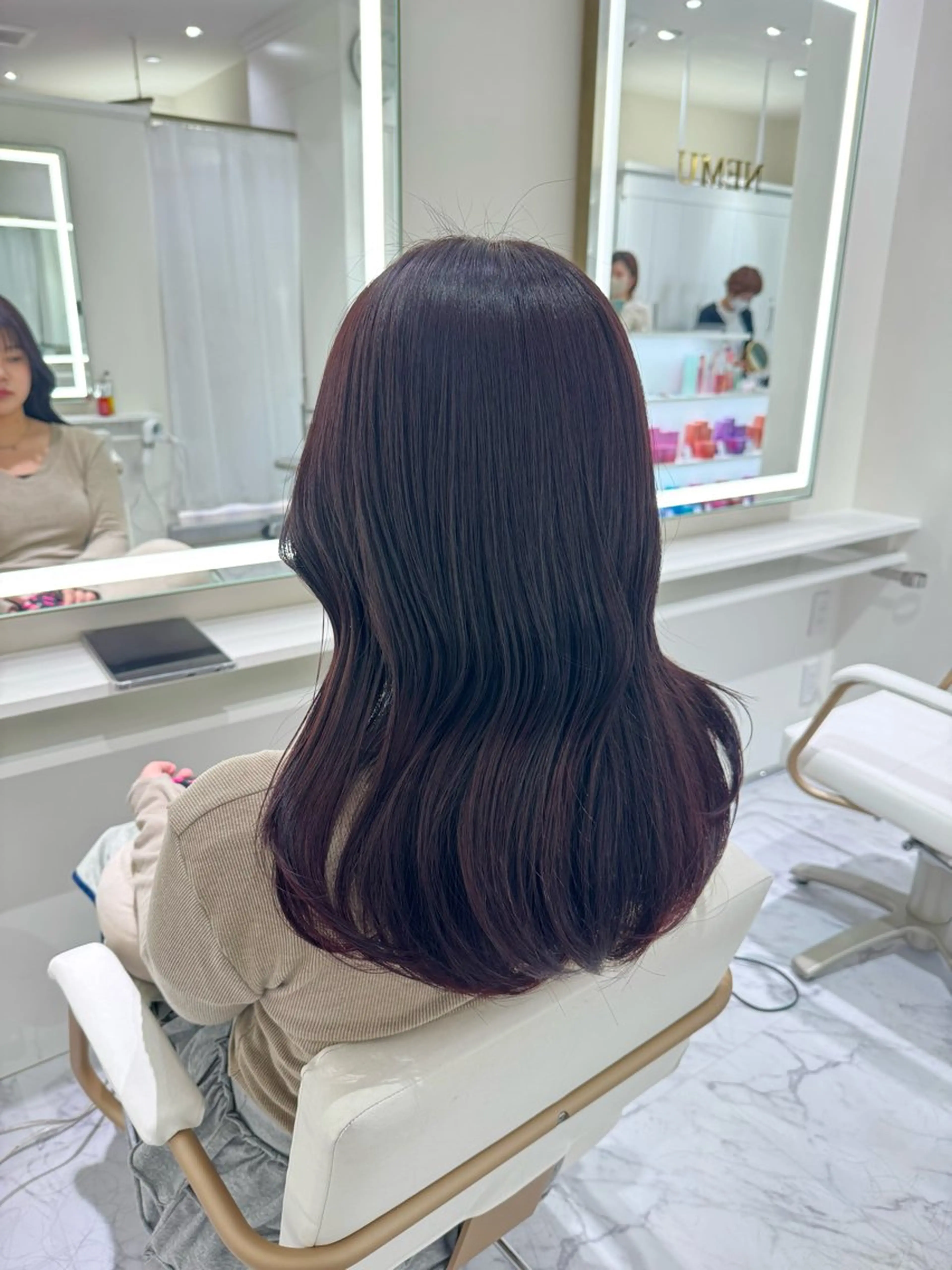 ロング カラー ヘアカラー ParveMix🍀 藤原愛未のヘアスタイル