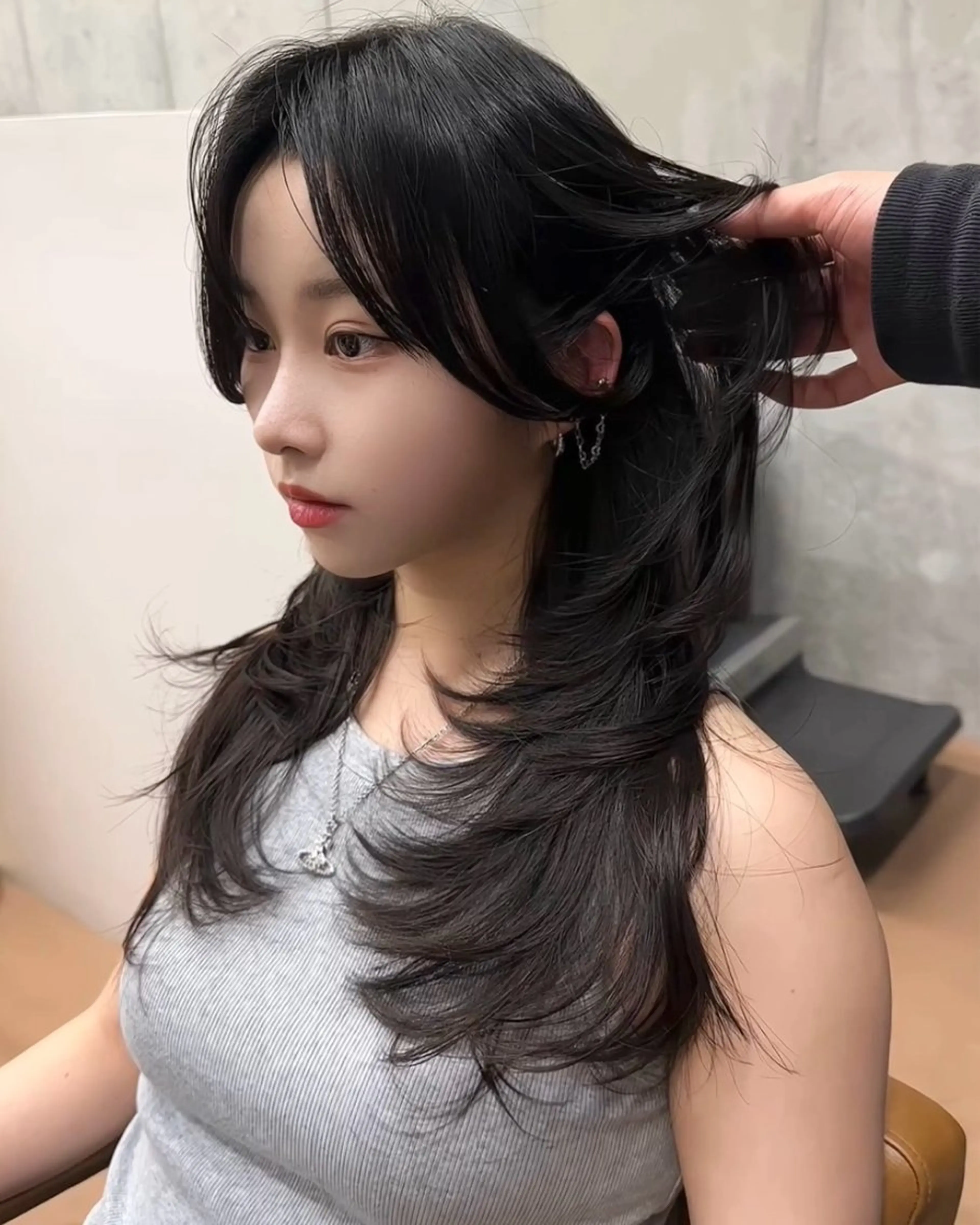 ロング カット ヘアカラー トリートメント NU/EN所属・海外ヘア/美髪矯正 海外レイヤー/ヒラキのヘアスタイル