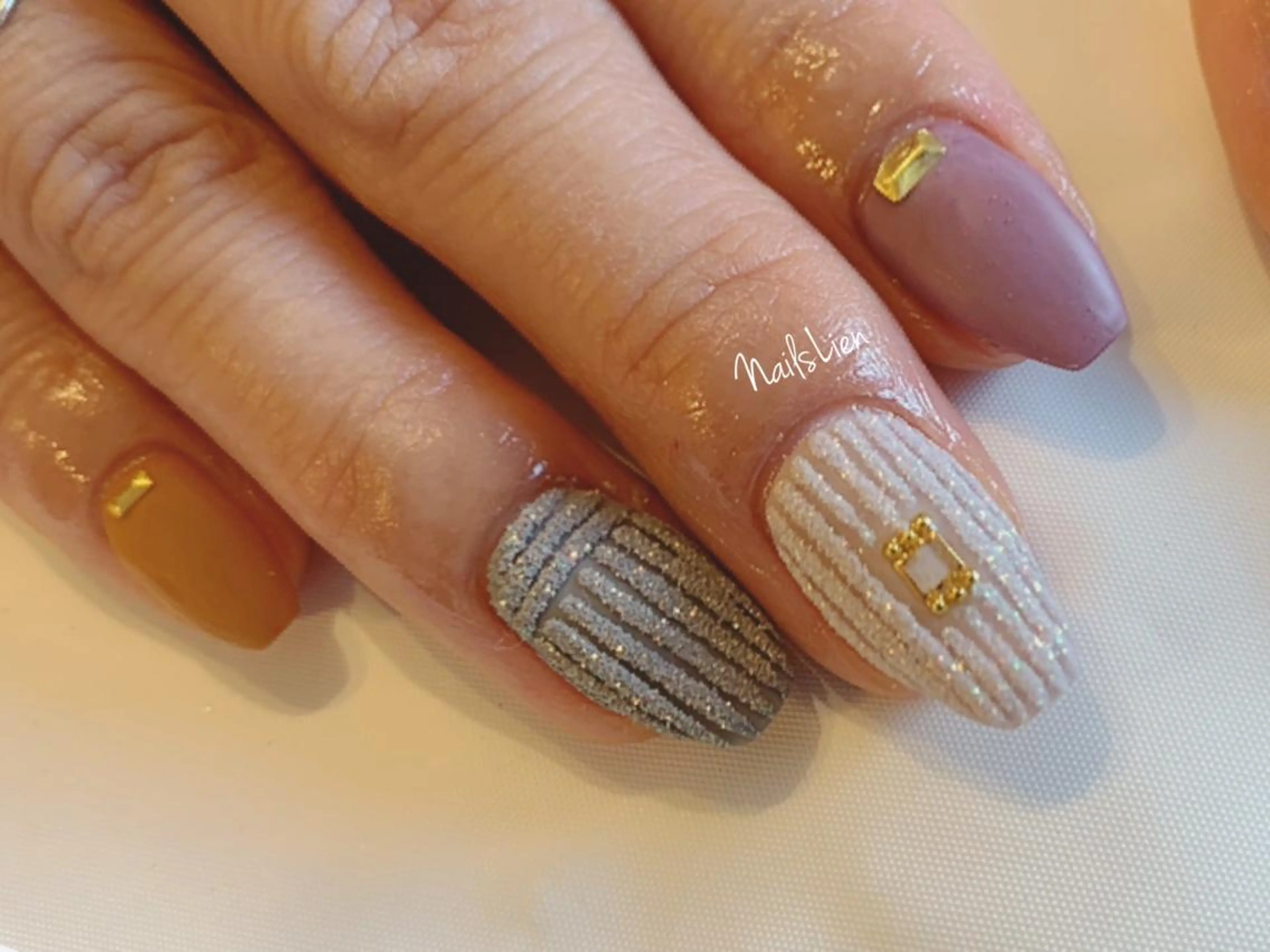 ネイル 冬ネイル クリスマス 凛 リンのネイルデザイン