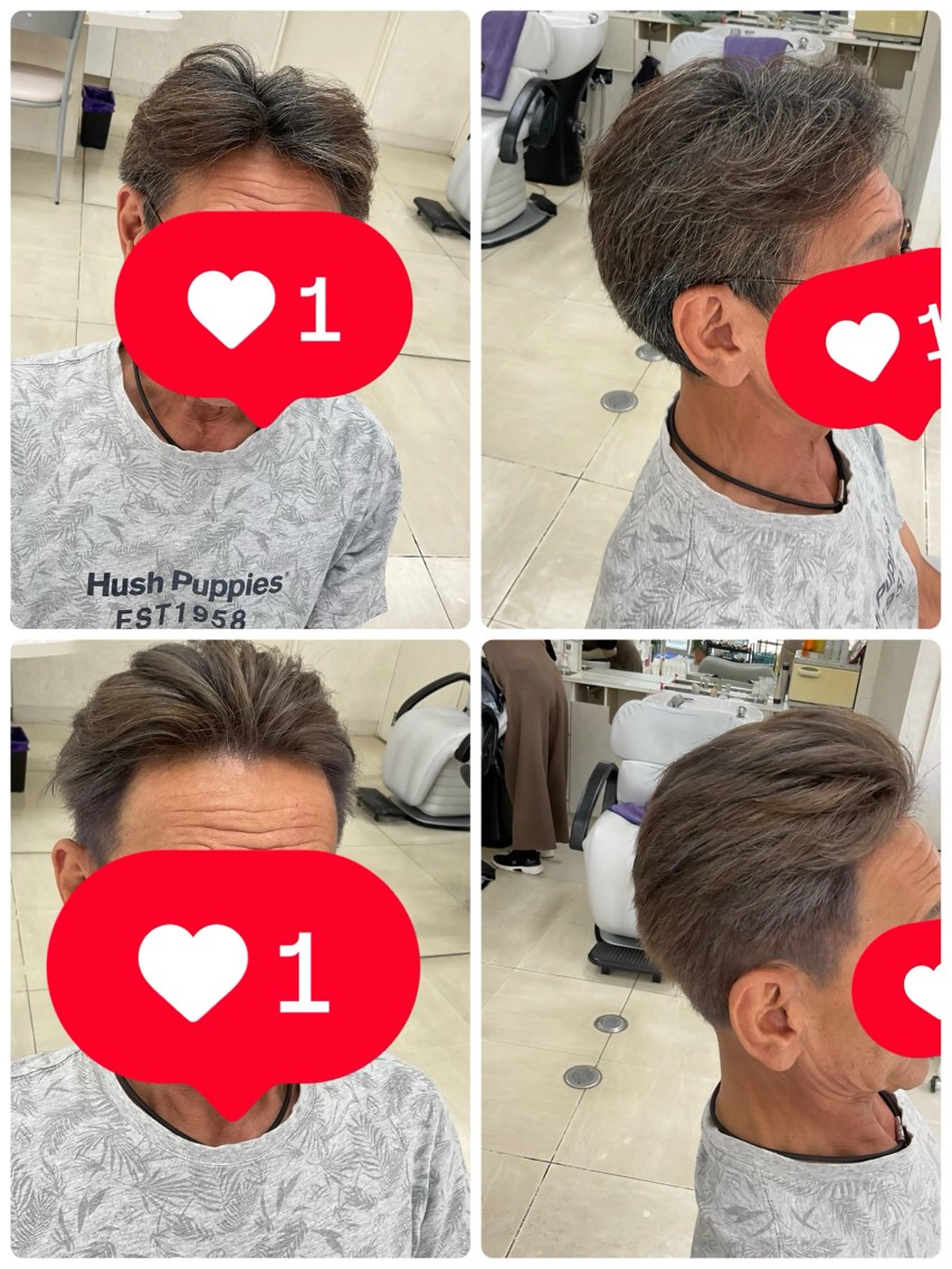 カラー ブリーチ シルバー タカハシ リナのヘアスタイル
