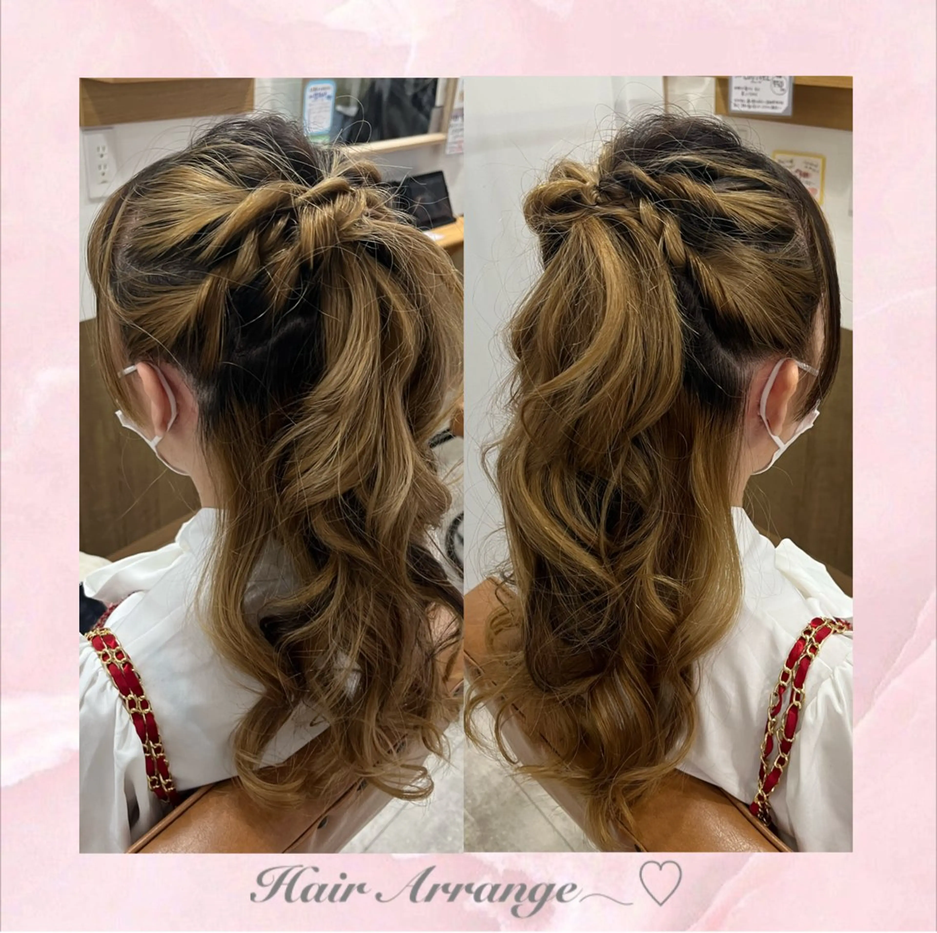 ロング ヘアアレンジ ヘアセット 推し活美容師 🩵 Hayashiのヘアスタイル