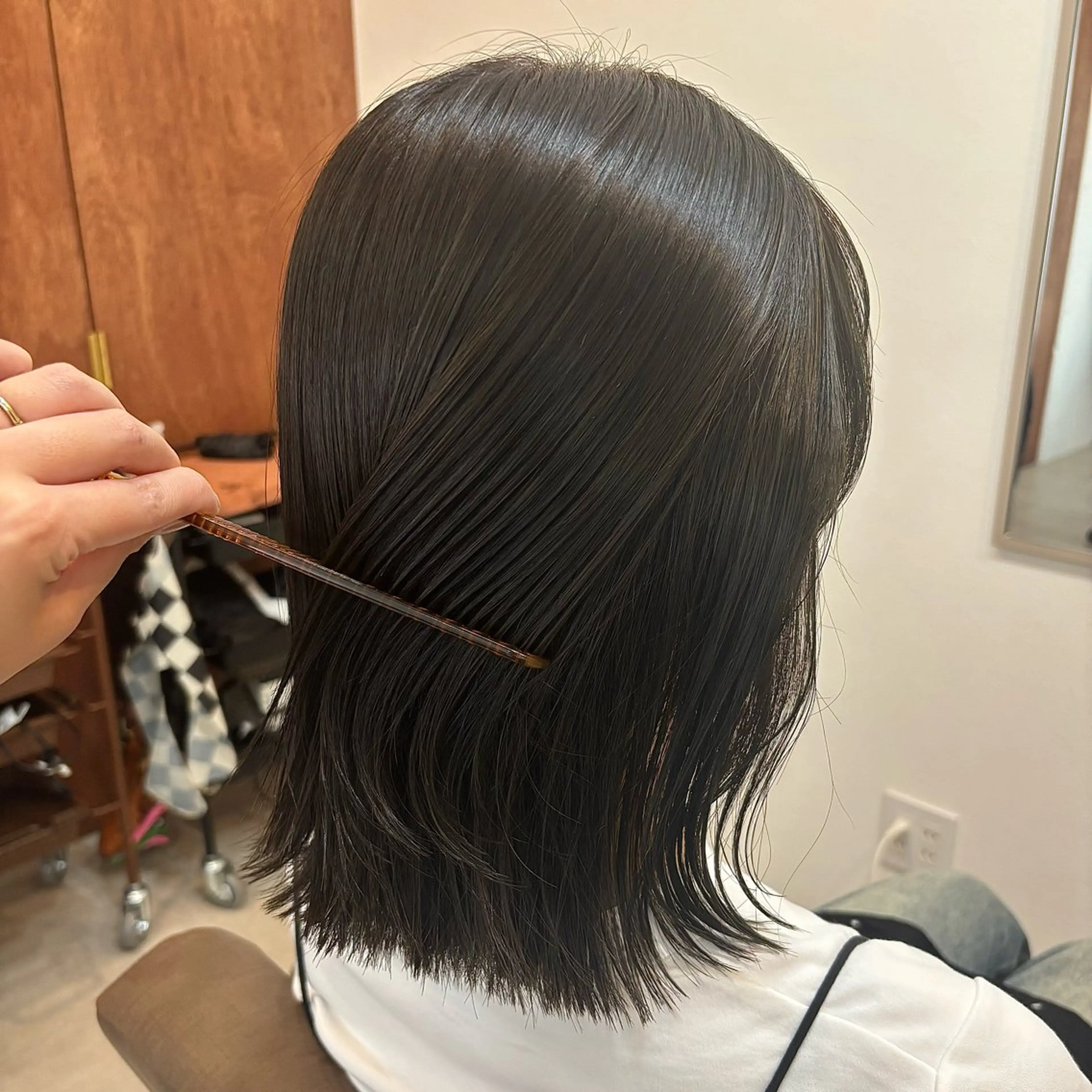 ミディアム カット ヘアカラー トリートメント chiho🌛ボブ /髪質改善カラー🫧のヘアスタイル