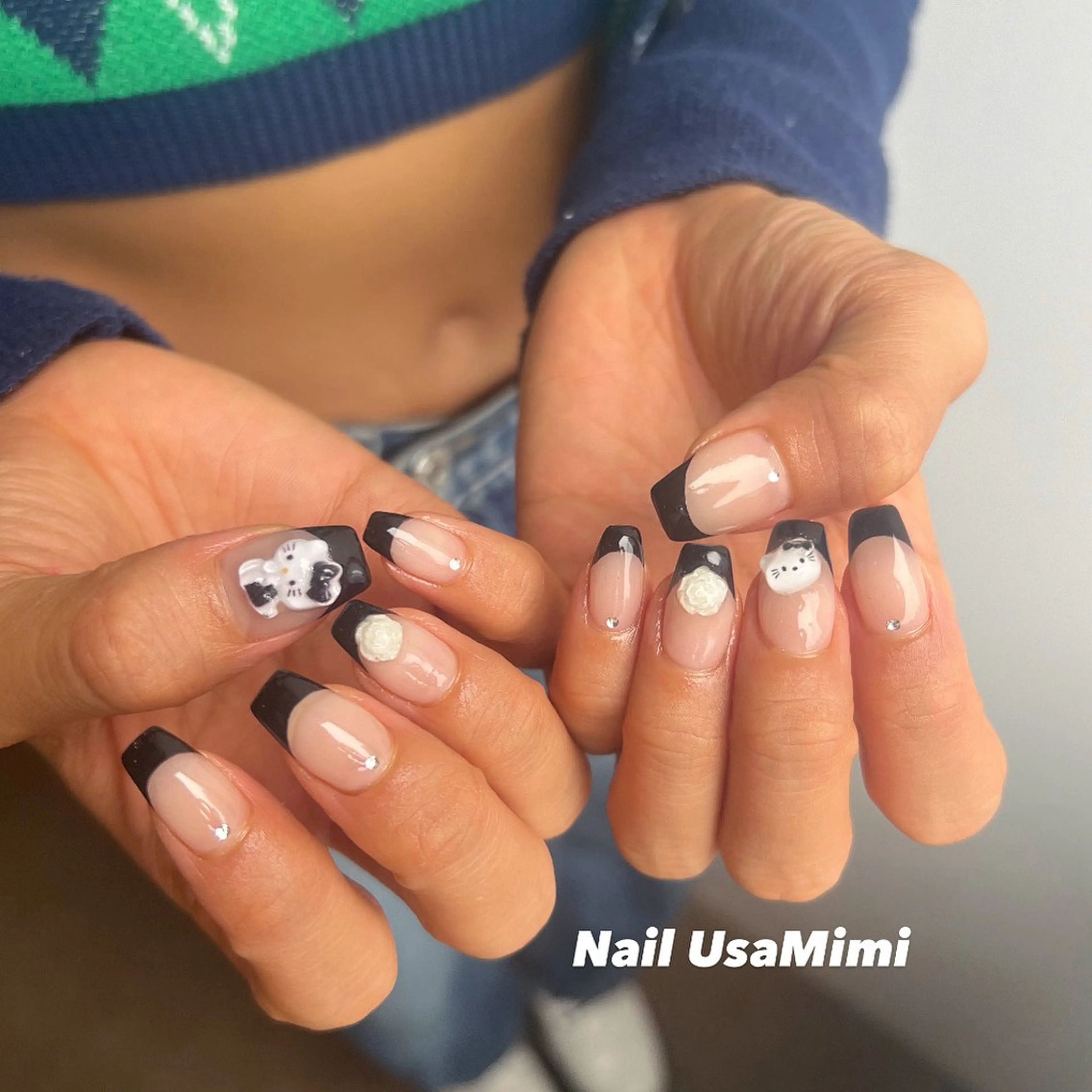 ネイル ジェルネイル マグネットネイル 持ち込み ワンカラーネイル パラジェル ハンドネイル 本町NailUsa Mimi RIKOのネイルデザイン