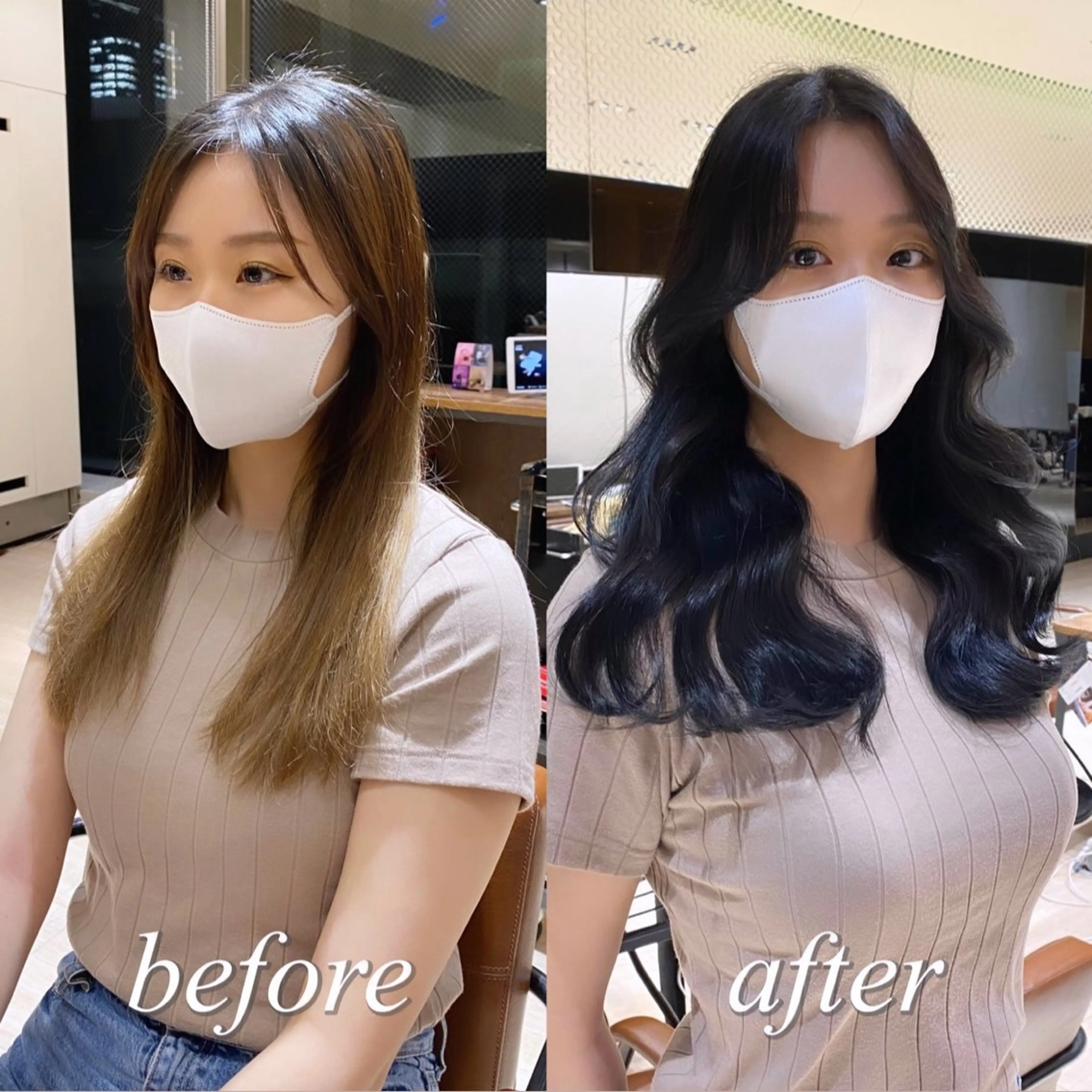 セミロング カラー レイヤー/顔周り /透明感🩶高橋大のヘアスタイル