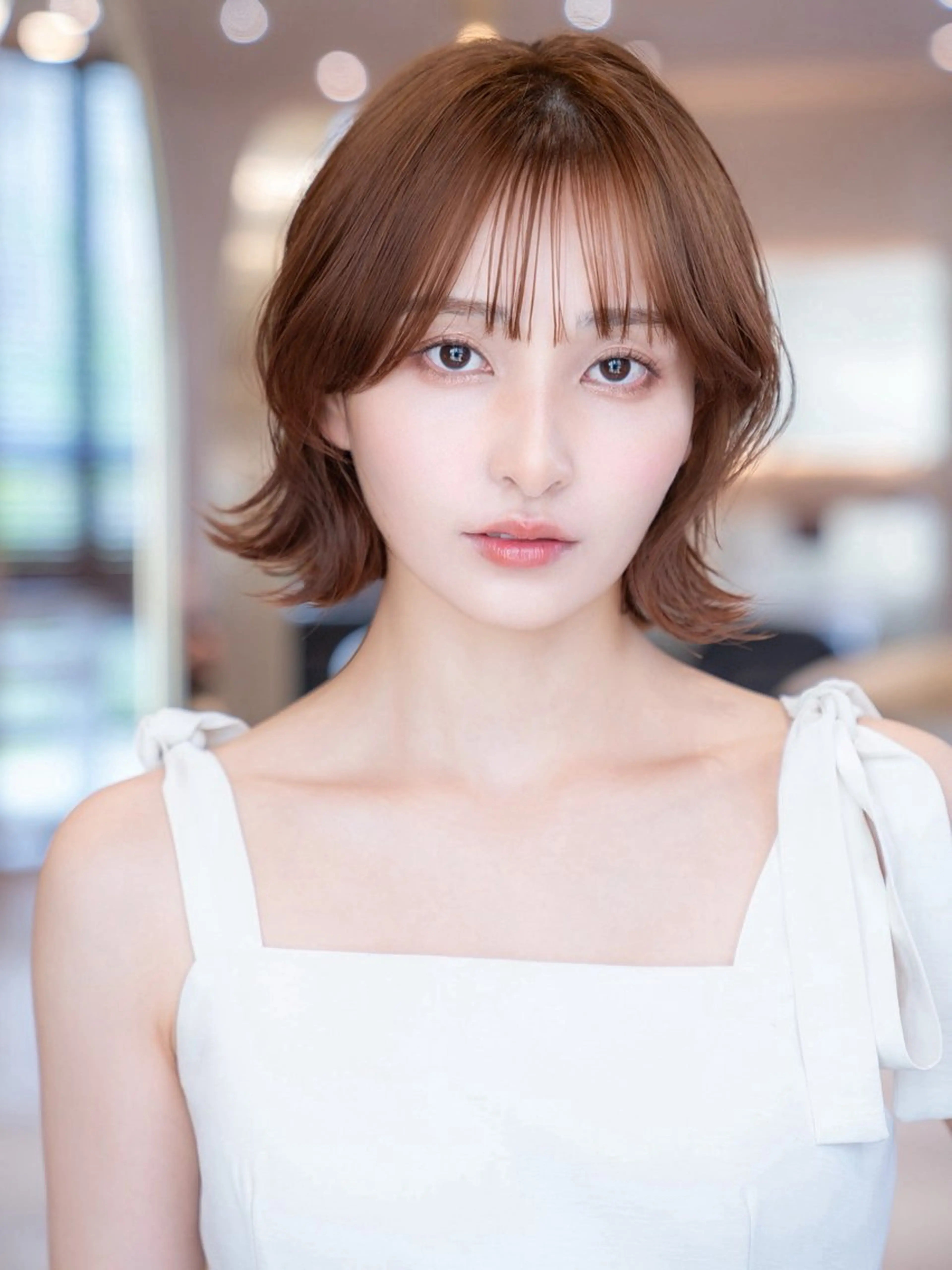 ミディアム カラー カット トリートメント 渋谷/レイヤーボブ・ 韓国ボブ特化/楓のヘアスタイル