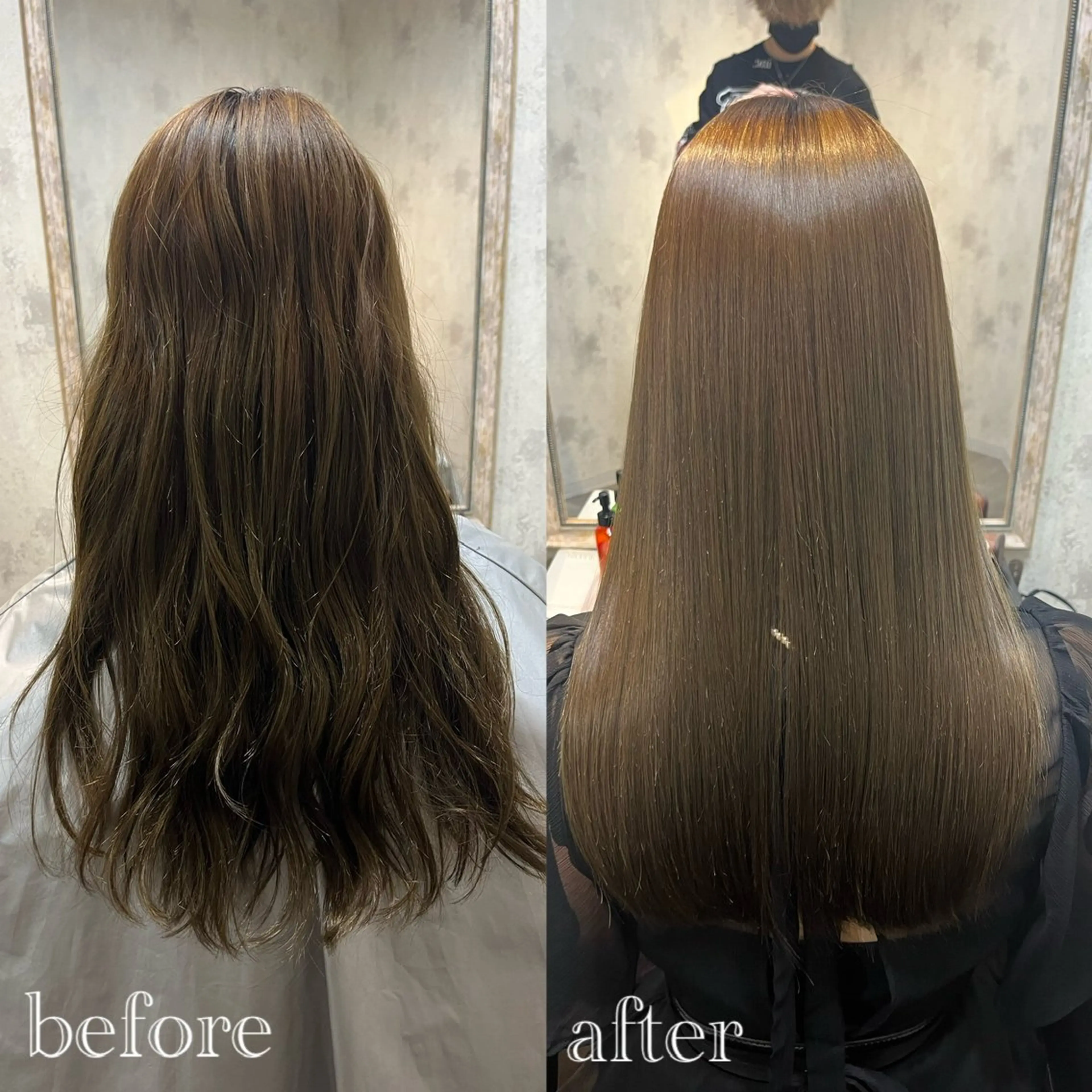 ロング 縮毛矯正 Haru 新宿【ハル】所属・⚜髪質改善東京 エリア1🏅マコト⚜のヘアスタイル