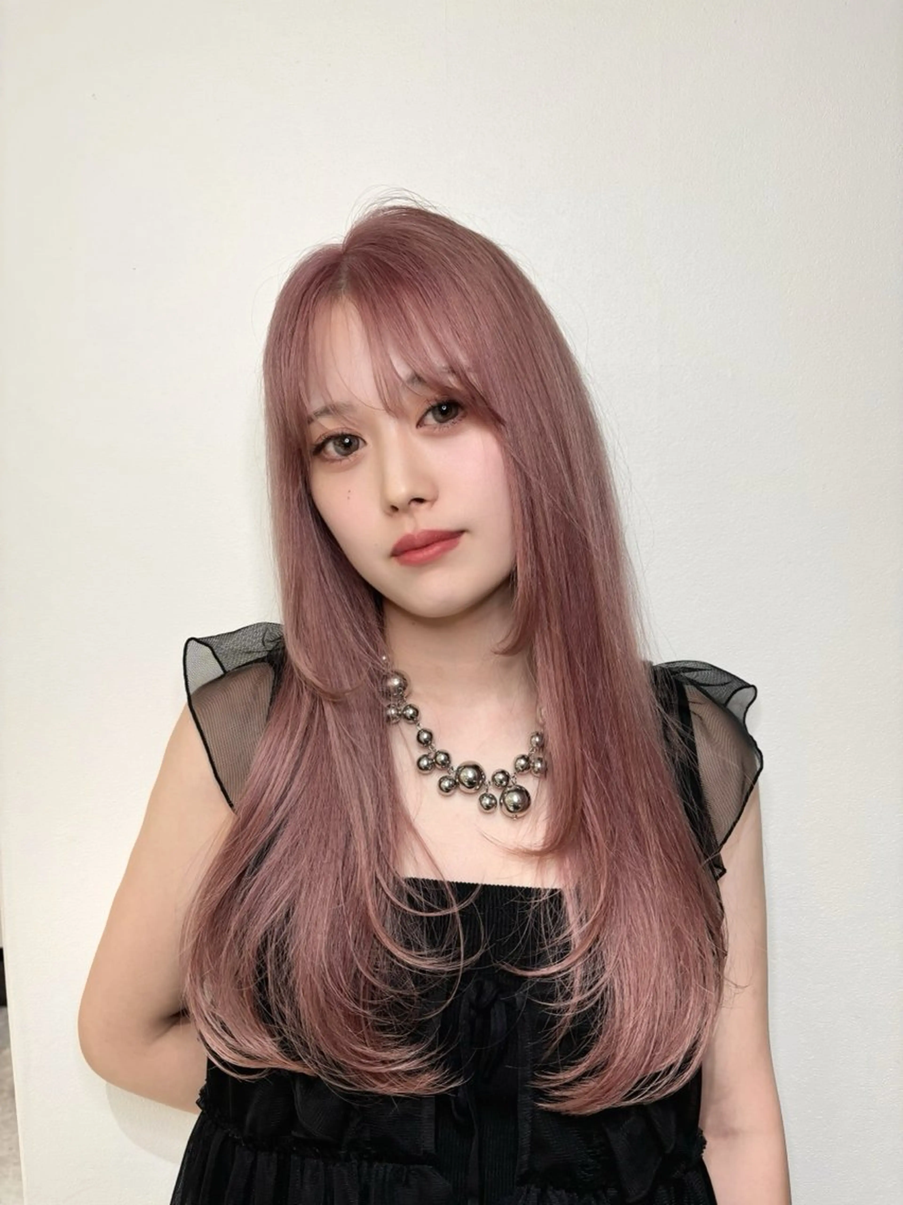 ロング ヘアカラー トリートメント Lond Bloom所属・MOMOHA/ レイヤー🎀艶カラーのヘアスタイル