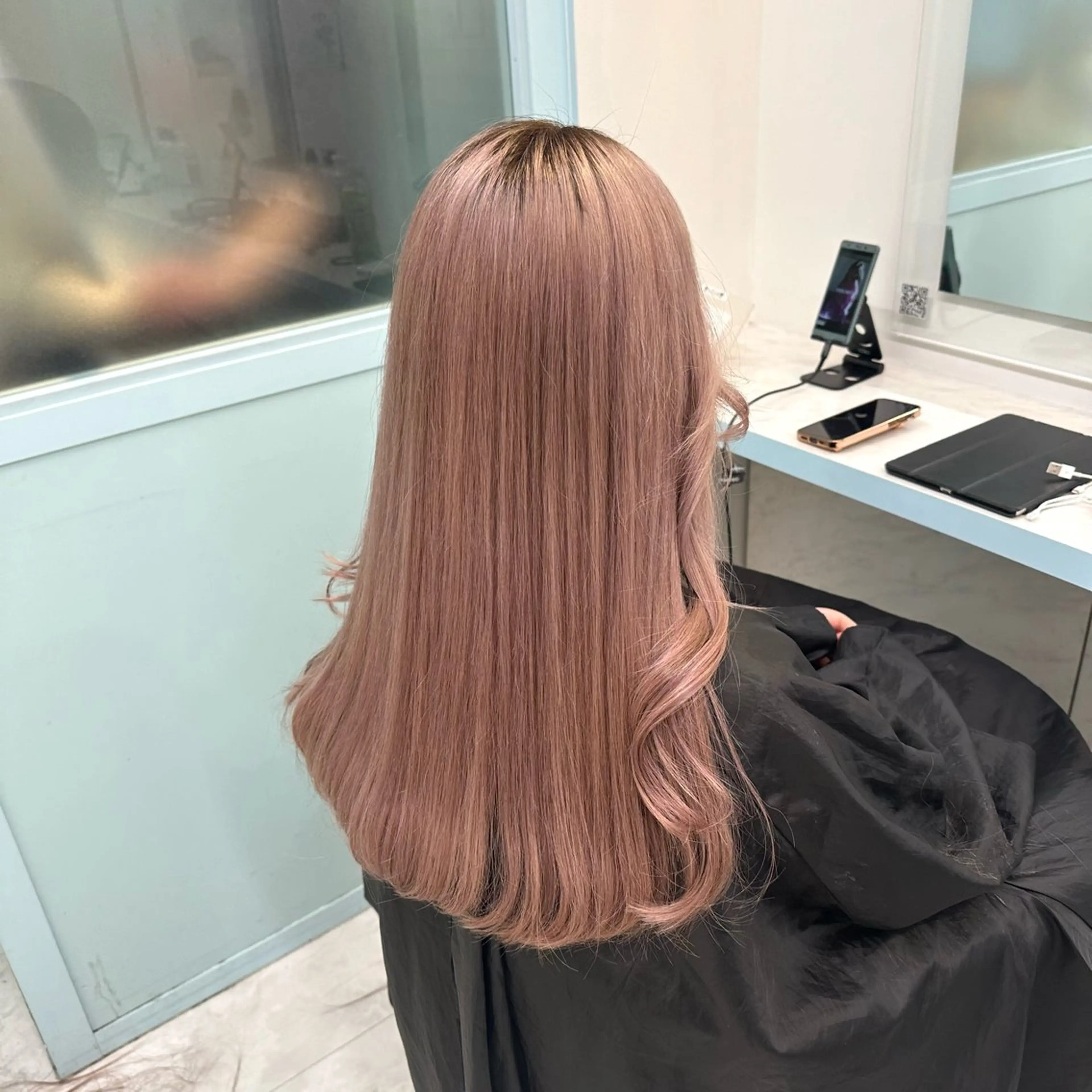ロング カラー ヘアカラー トリートメント ヘッドスパ ヘアセット 暖色🩷透明感カラー ♡Maika♡のヘアスタイル