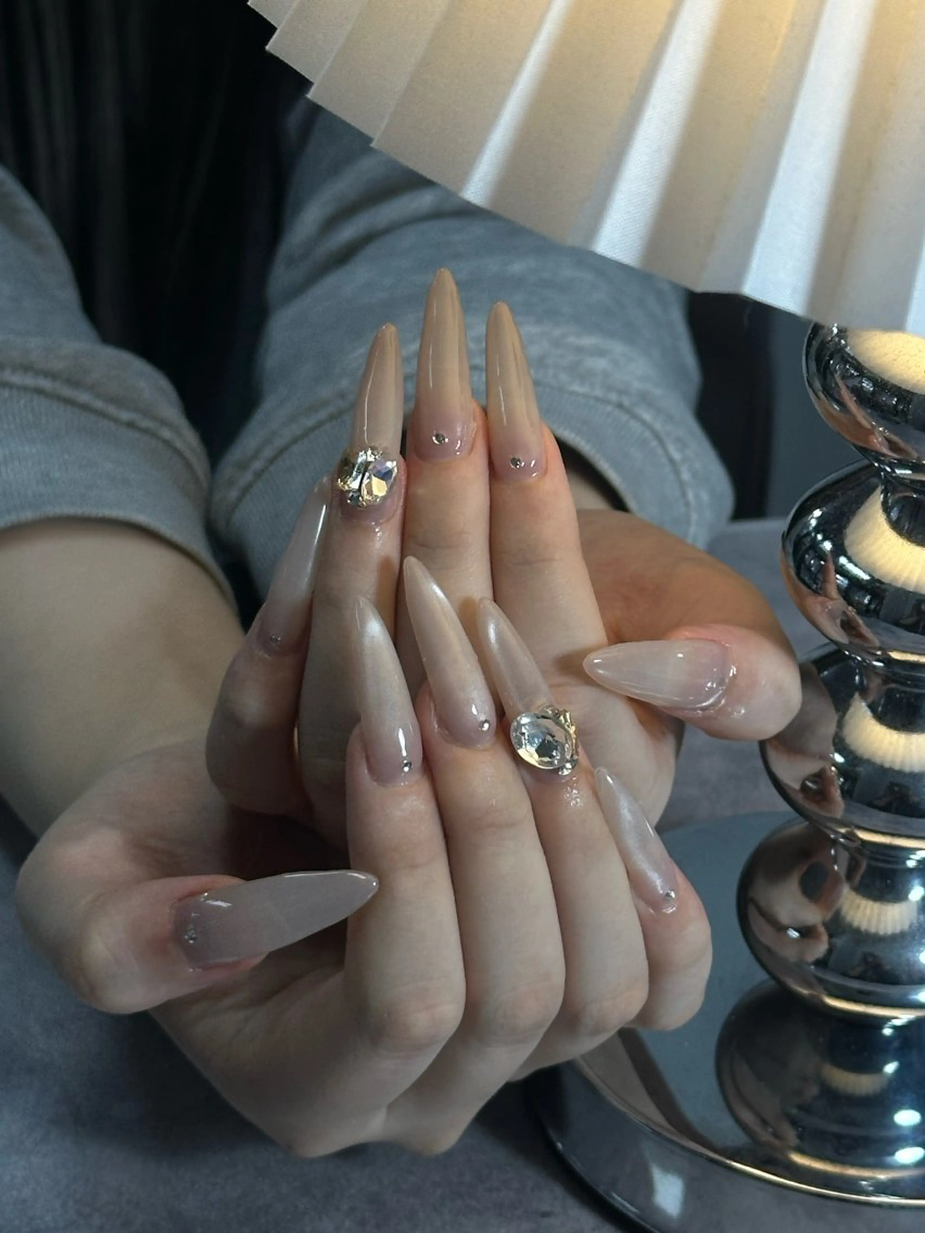 ネイル アートネイル ジェルネイル グラデーション パラジェル ワンホンネイル ハンドネイル if Hair＆Nail Salon所属・IKA /海外ネイル /個性派/ワンホンのネイルデザイン