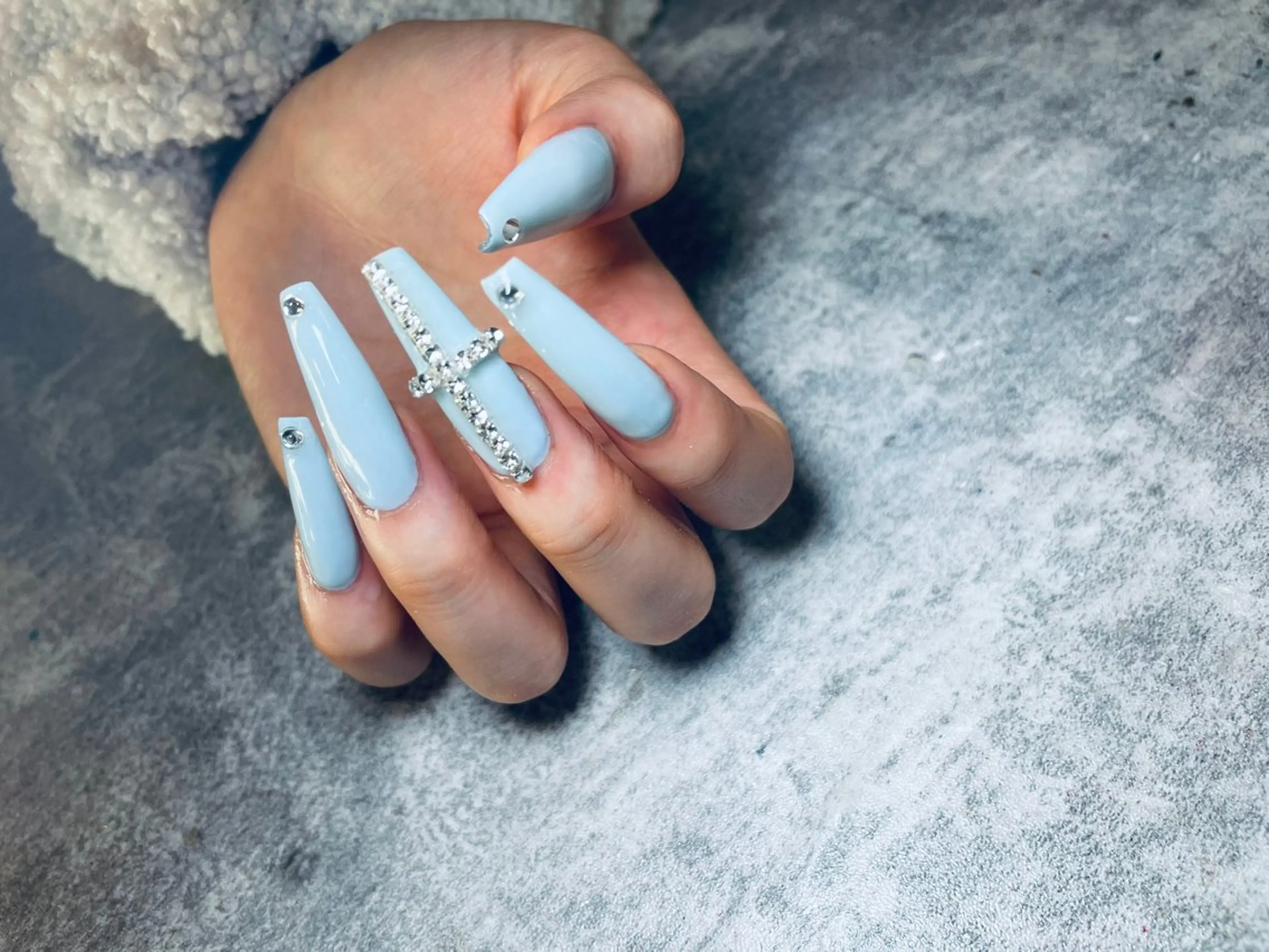 ネイル ロングネイル スカルプネイル TRUE  LA NAIL.byChloe所属・TRUE LA NAIL.のネイルデザイン