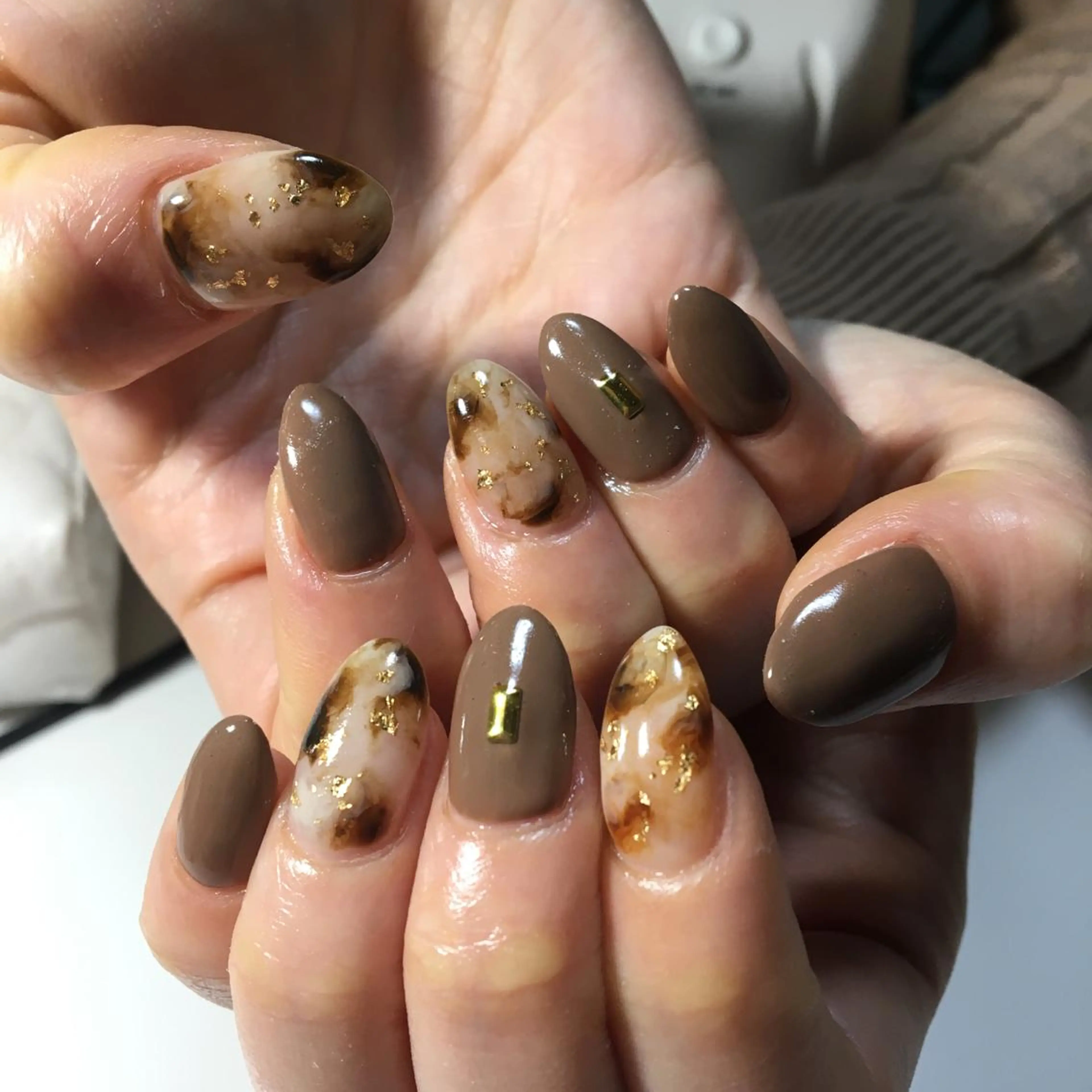 ネイル ストーンネイル ハンドネイル nail Beeのネイルデザイン