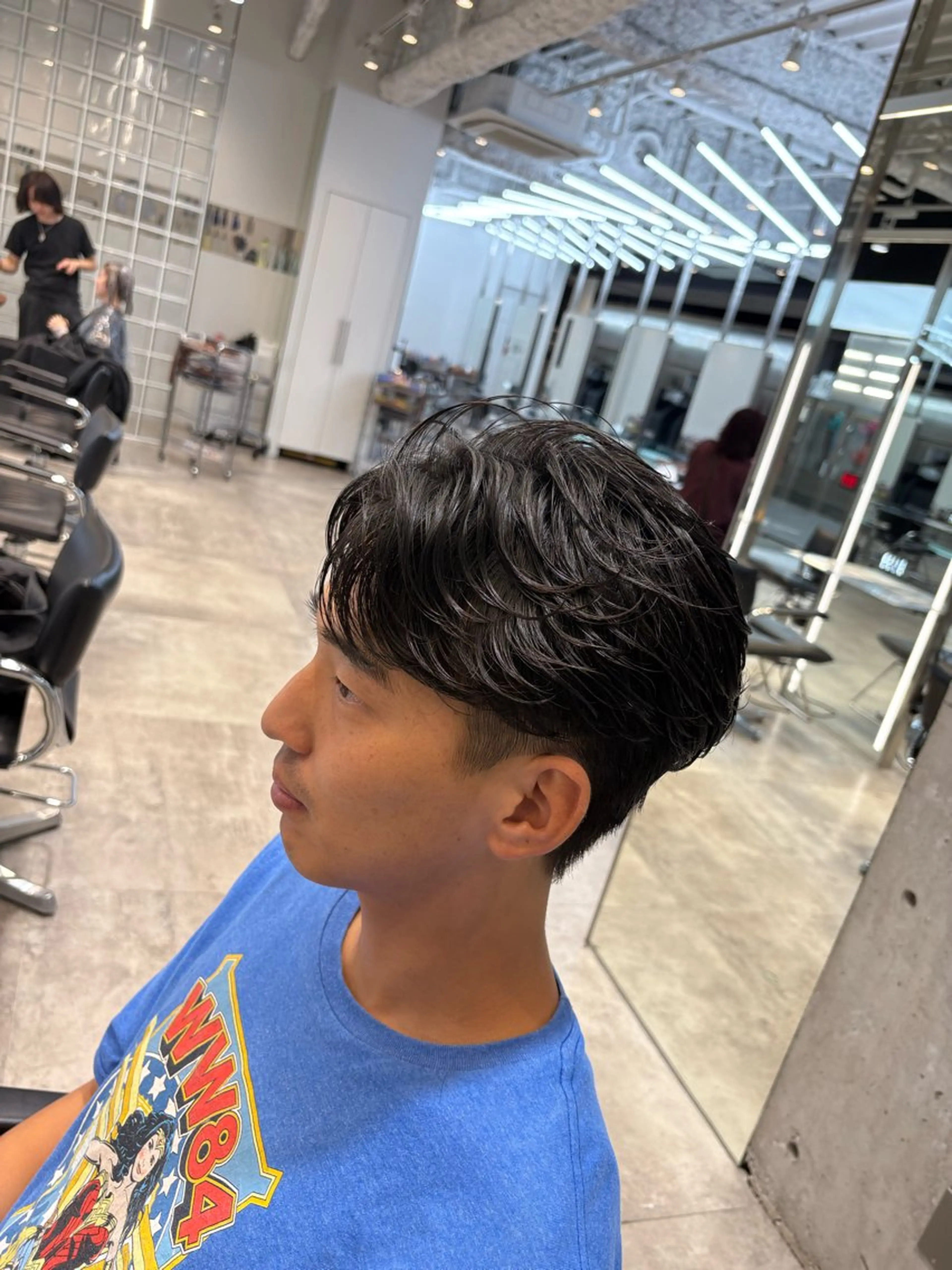 ショート パーマ メンズパーマ特化 園田 楓莉のヘアスタイル