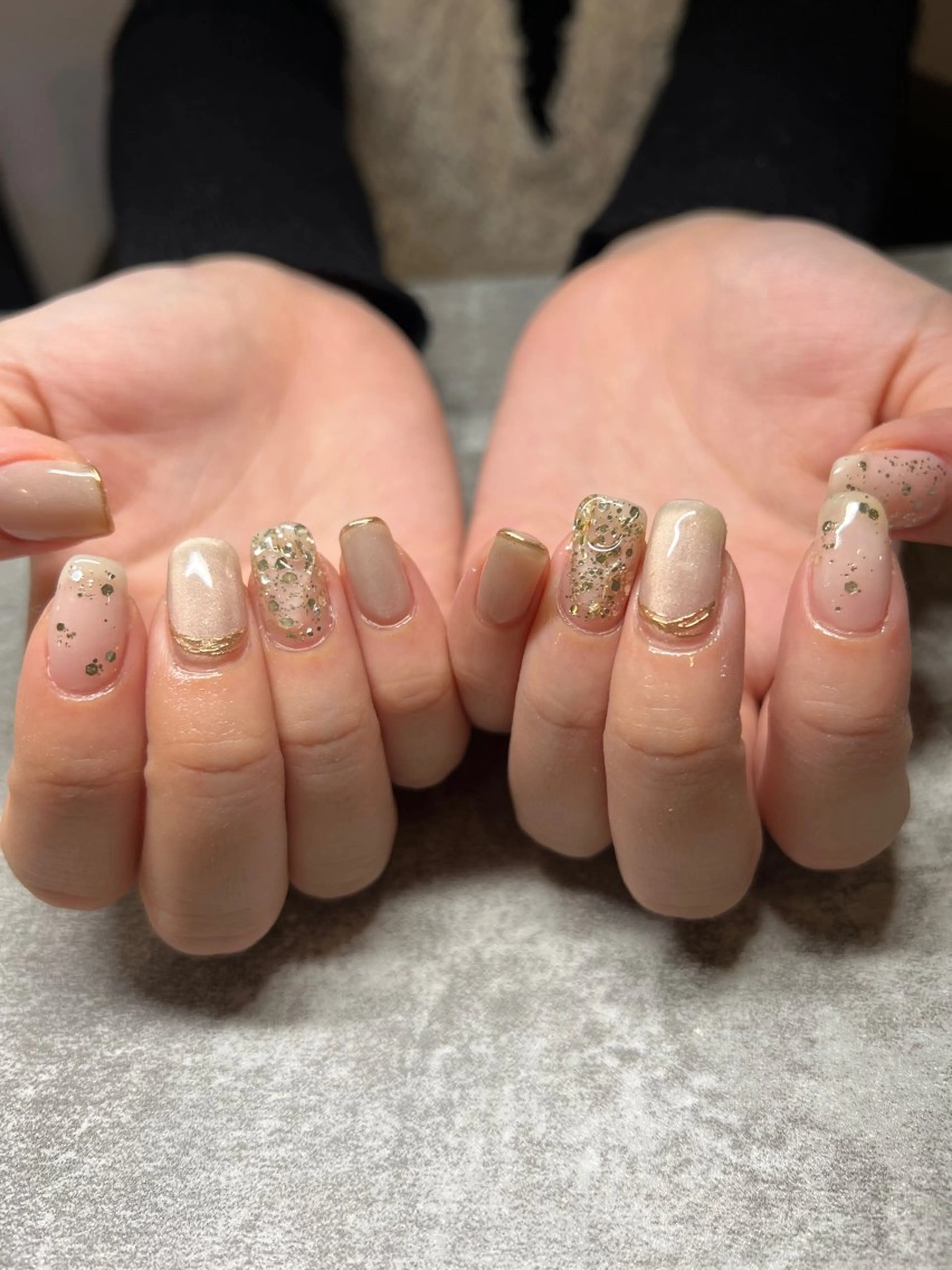 ネイル 成人式 ハンドネイル 個性派ニュアンス nuts nail所属・【池袋】nuts nail　なつみのネイルデザイン