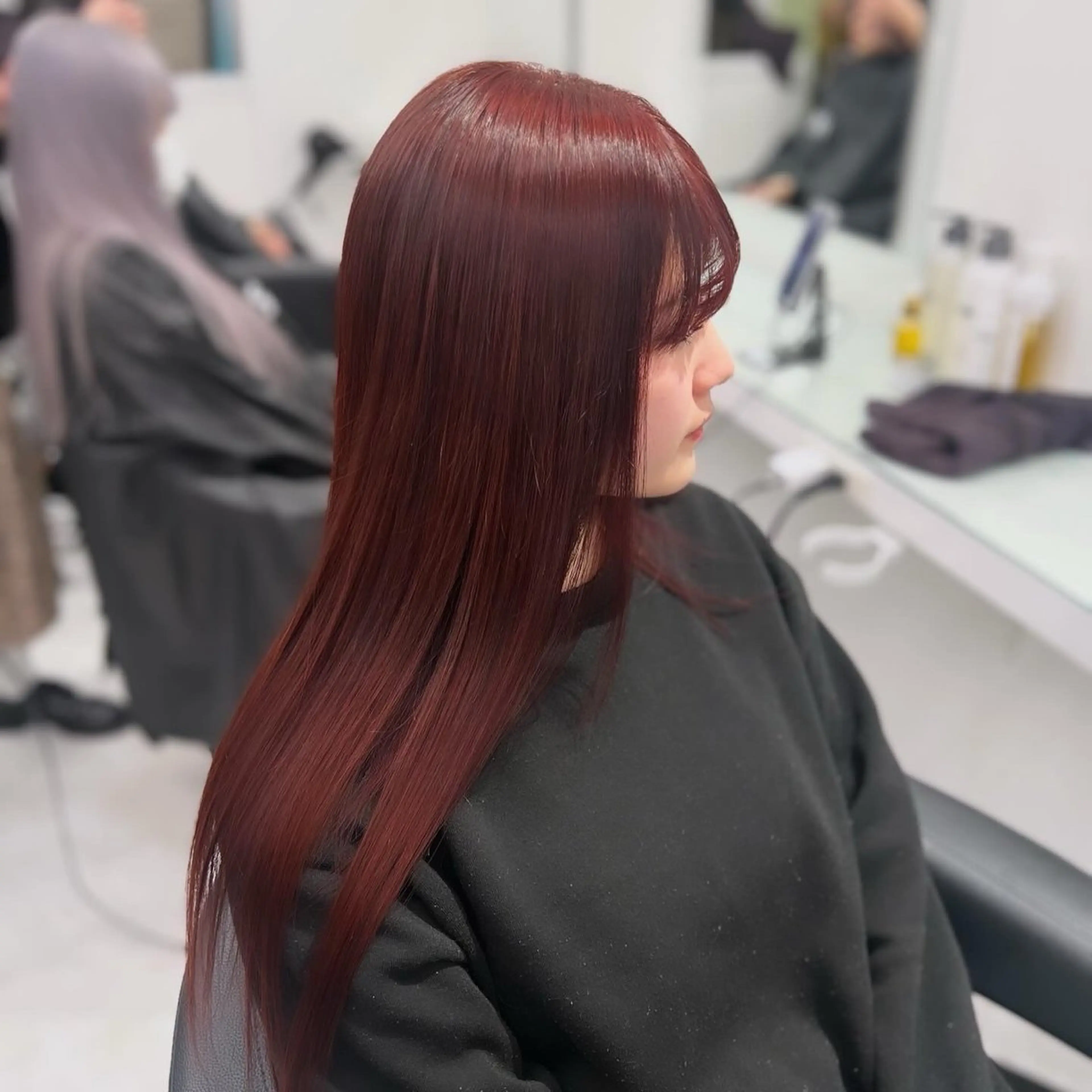 カラー ヘアカラー トリートメント ヘッドスパ ヘアセット ブリーチなし透明感 💗RYOTAのヘアスタイル