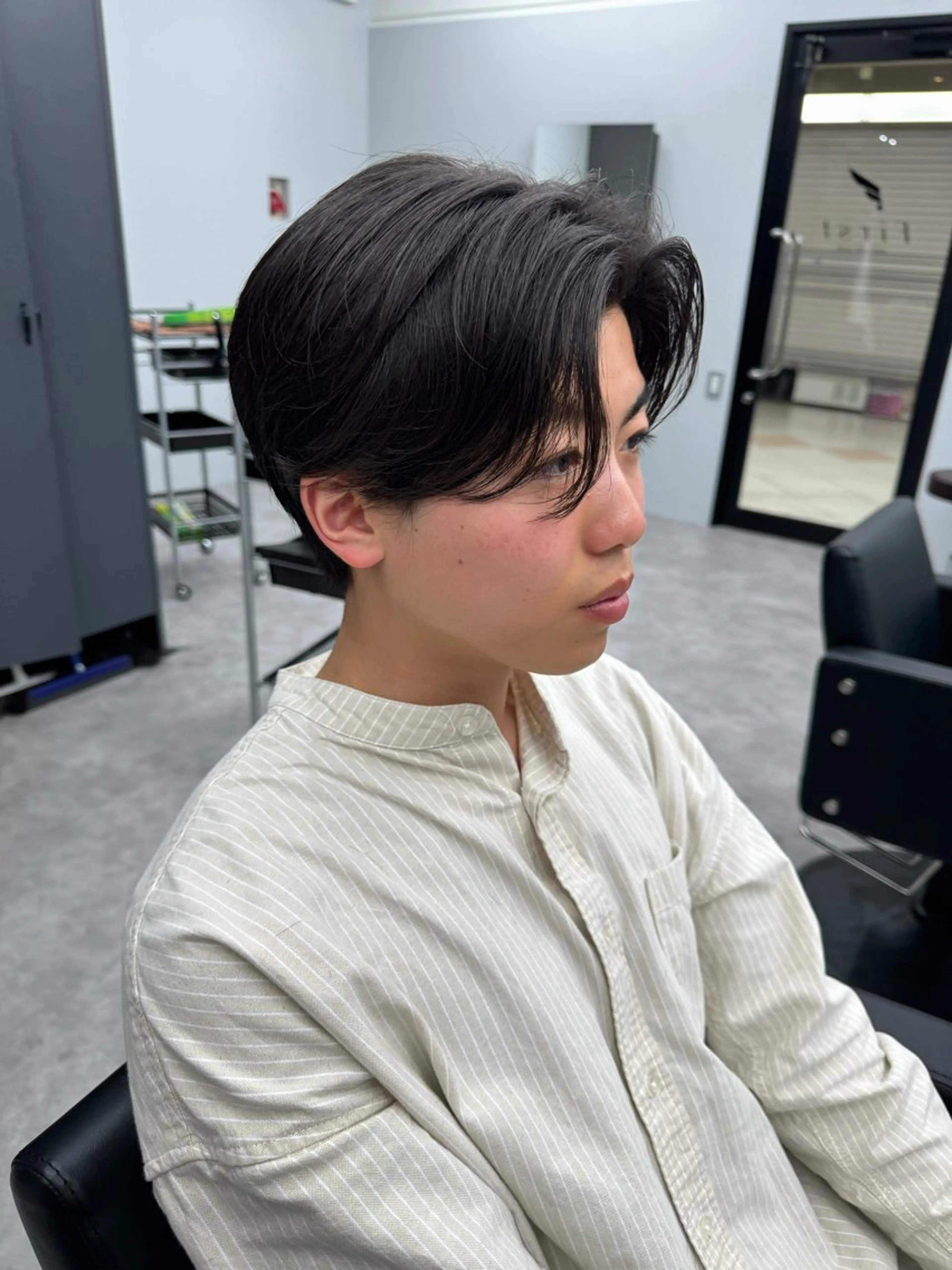 ミディアム メンズ カット パーマ Men's専門✂︎ 増田　正義のヘアスタイル