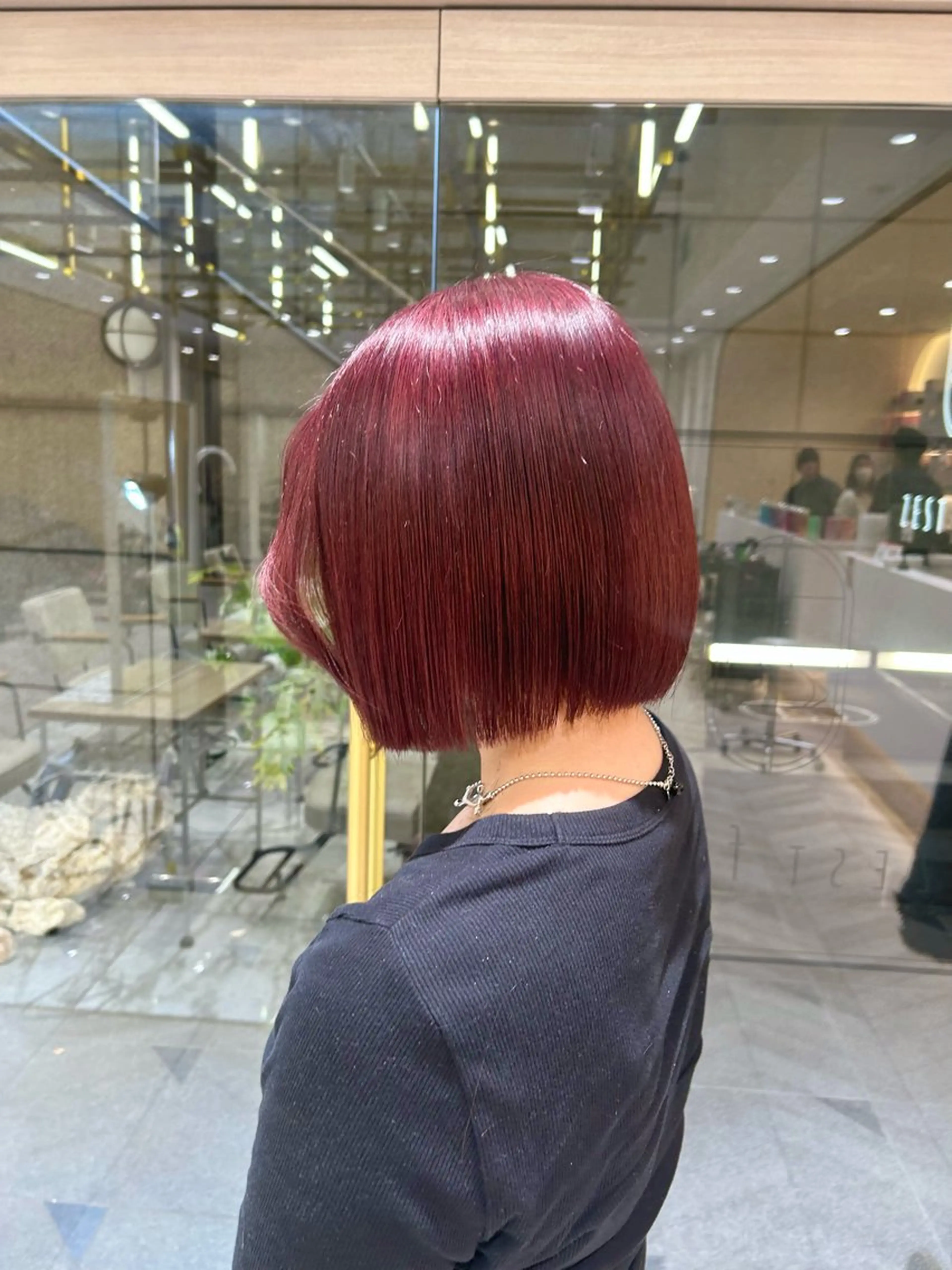 ショート ヘアカラー トリートメント 🇰🇷韓国スタイル /束間まつげ🎀ミキのヘアスタイル
