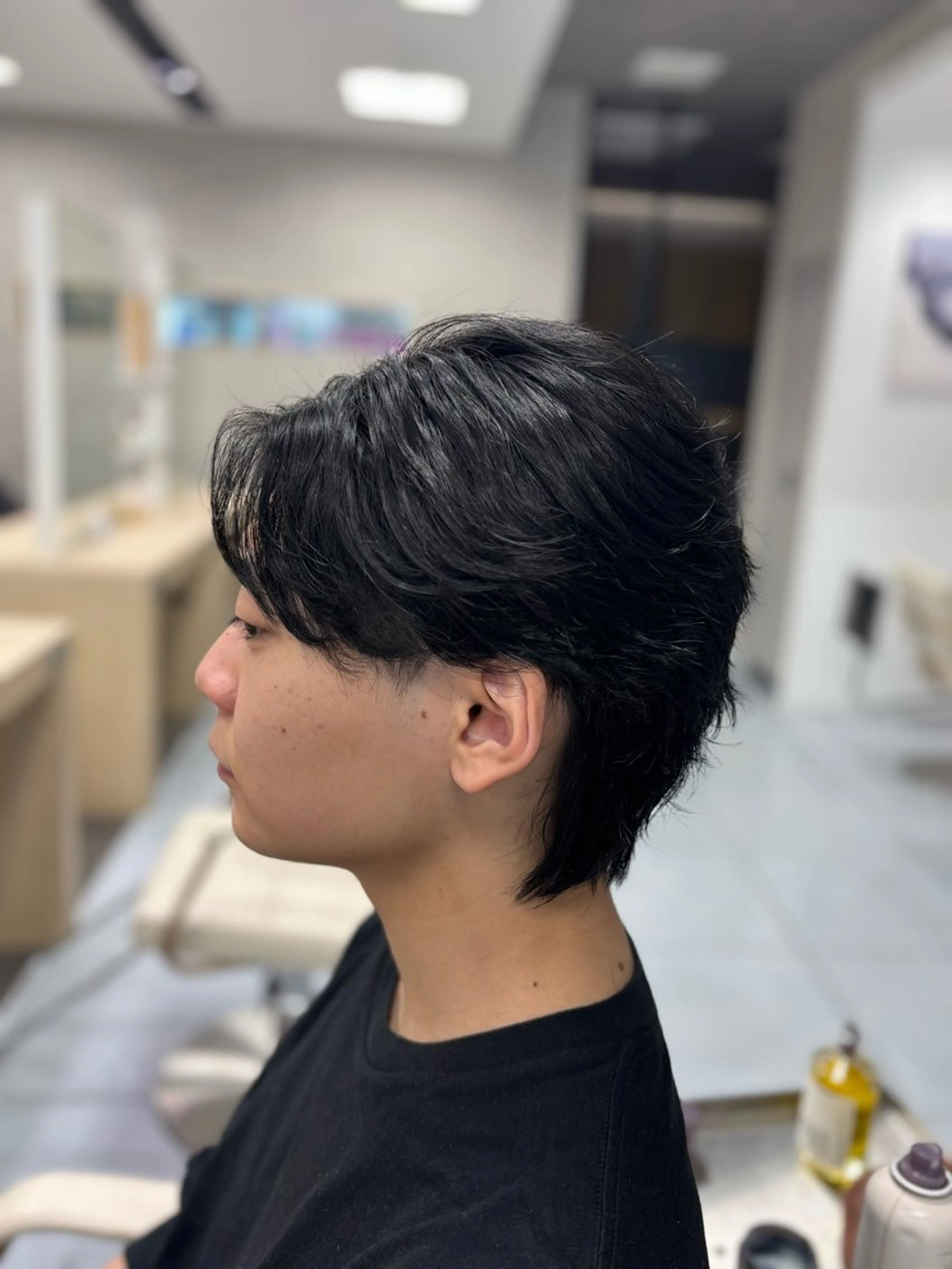 ショート カラー メンズ カット ヘアカラー メンズ特化韓国風 パーマスタイル/りんのヘアスタイル