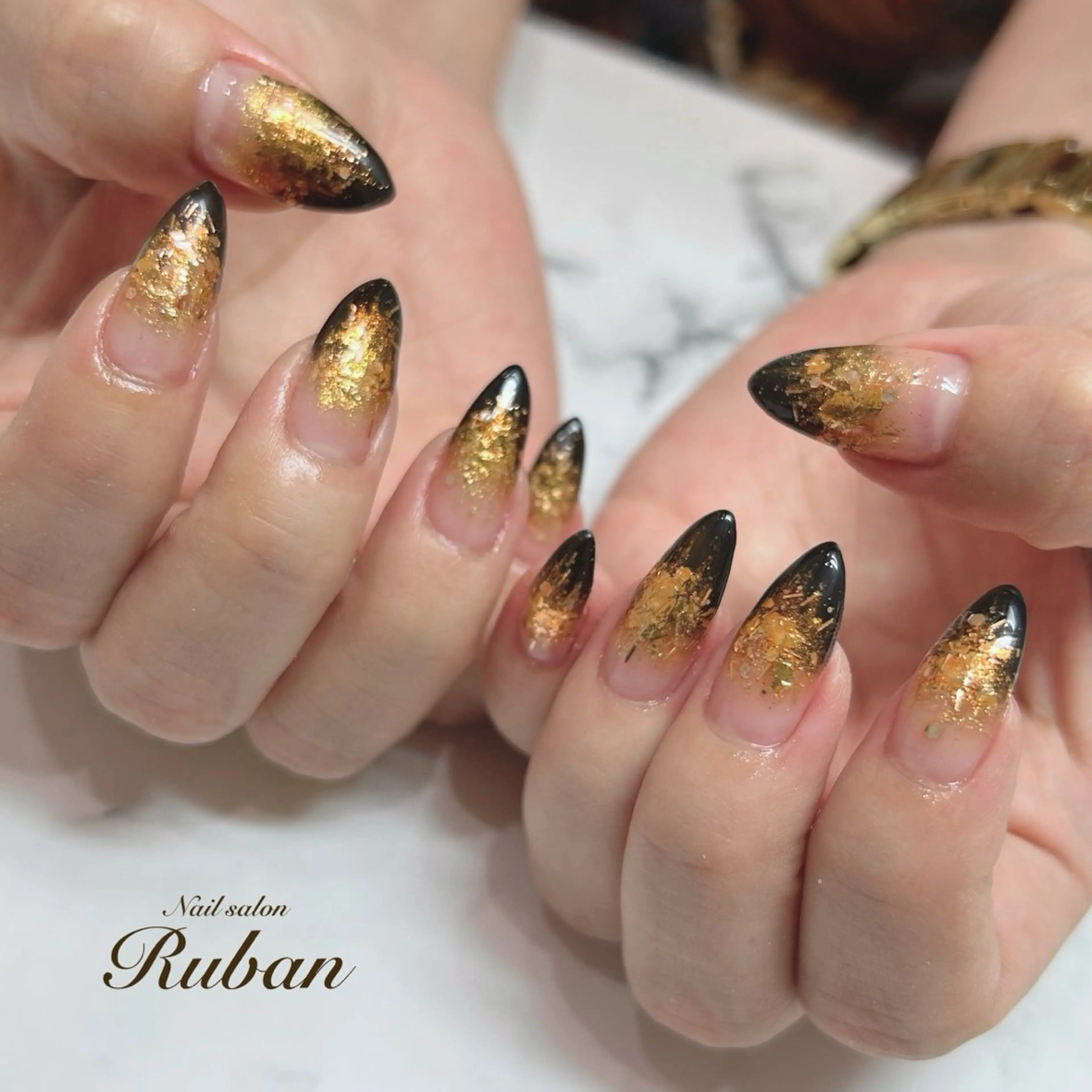 ネイル アートネイル 長さ出し 持ち込み Nail salon Ruban所属・Nail salon Rubanのネイルデザイン