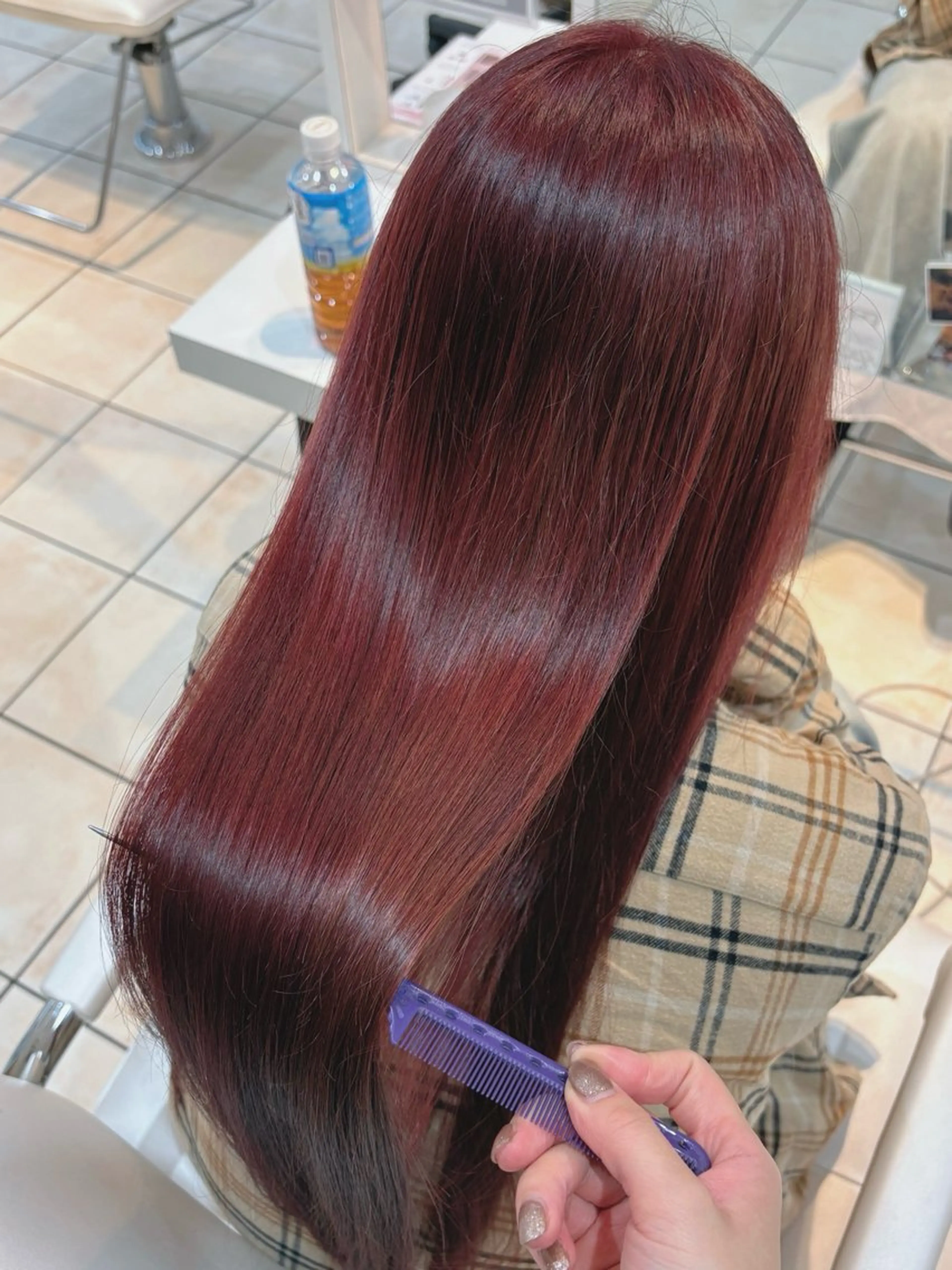 ロング カラー ヘアカラー ブリーチ/ヘアセット 【𝙍𝙞𝙣𝙤】のヘアスタイル