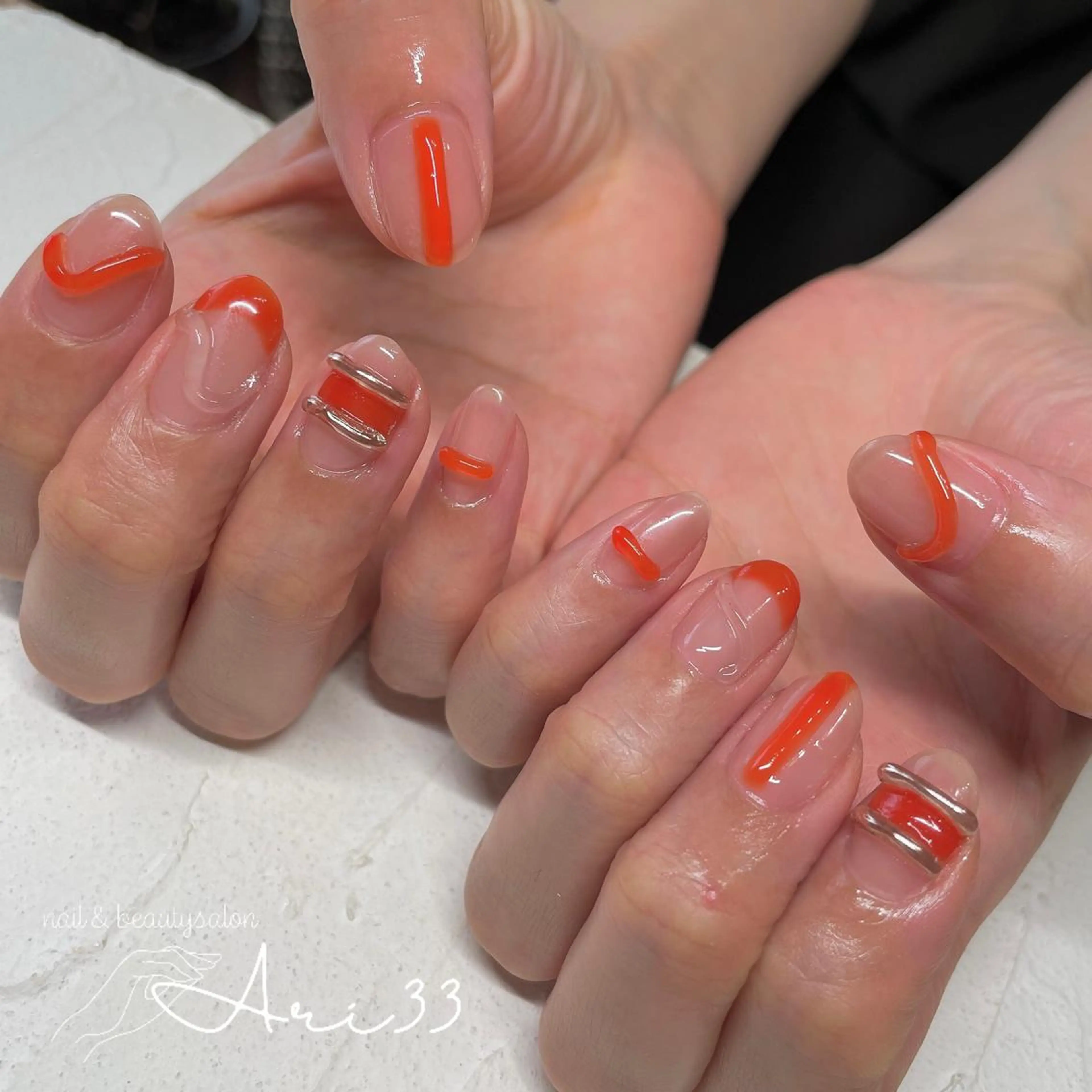 ネイル ハンドネイル プライベートサロン Ari33nailのネイルデザイン