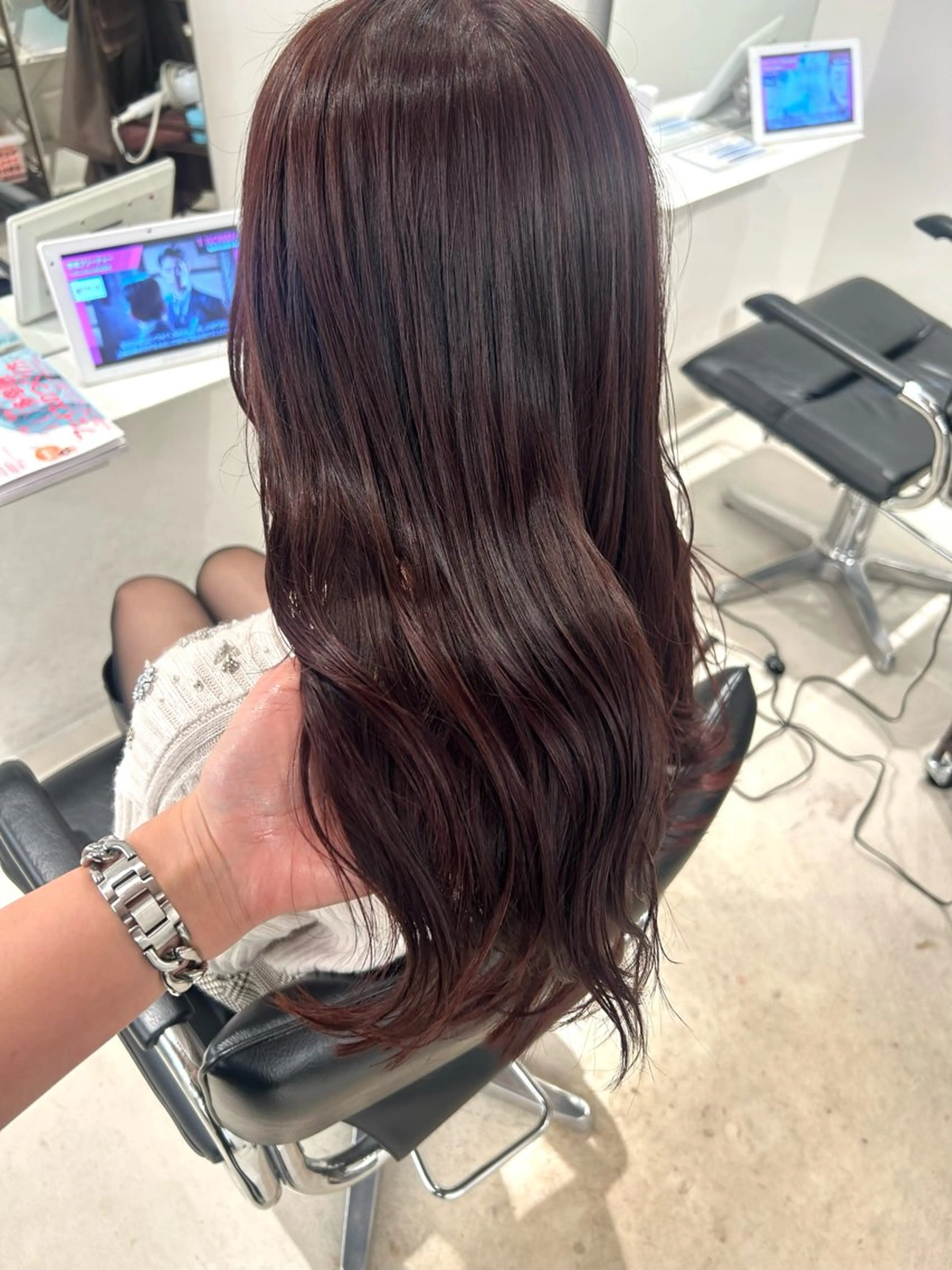 ロング カラー ヘアアレンジ ピンクカラー カット ヘアカラー トリートメント Eleanor池袋東口2nd所属・池袋/韓国レイヤー 💗🐇amiのヘアスタイル