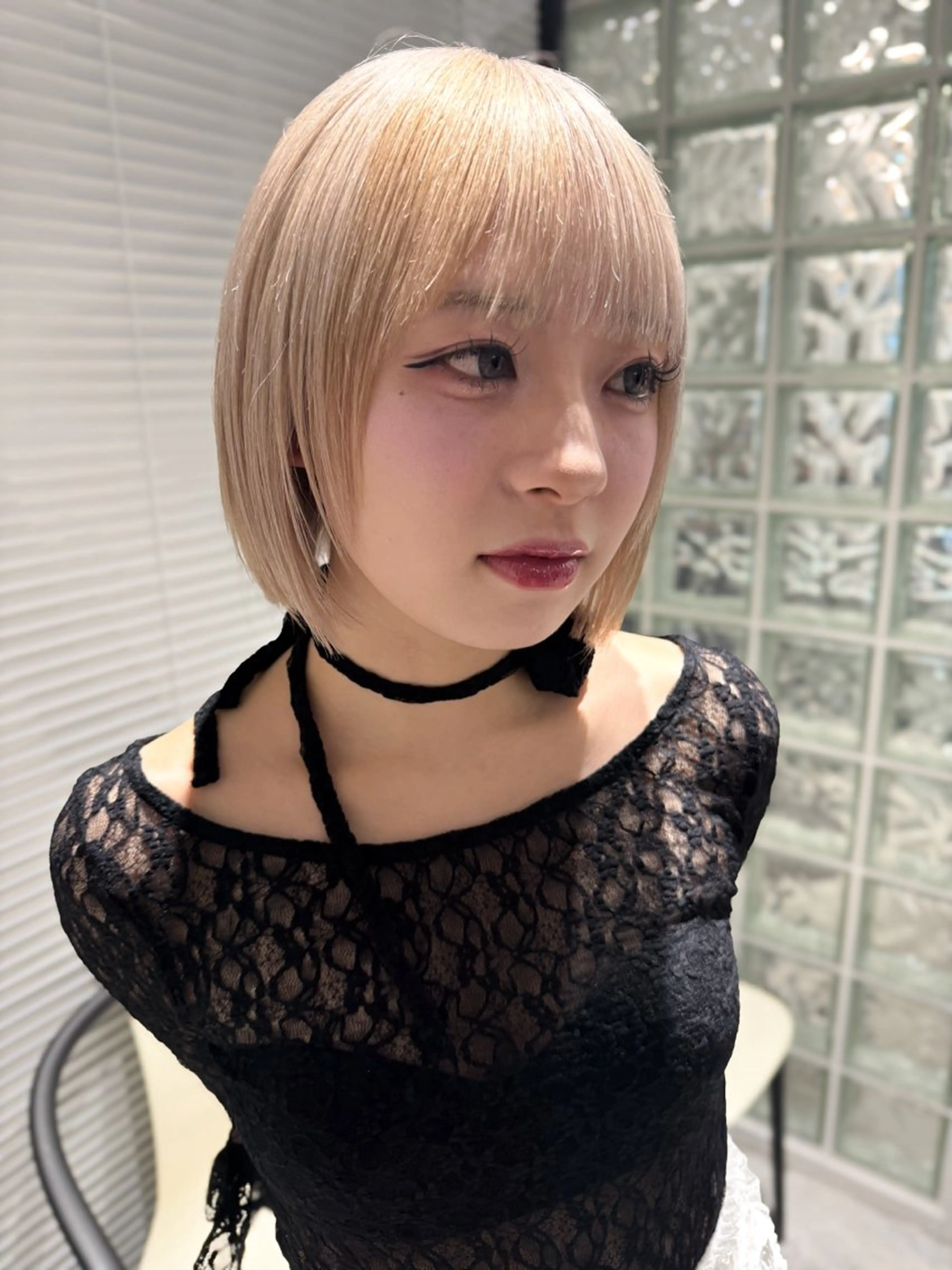 ミディアム カラー ハイトーンカラー ボブ ハイトーン/デザイン hirokiのヘアスタイル
