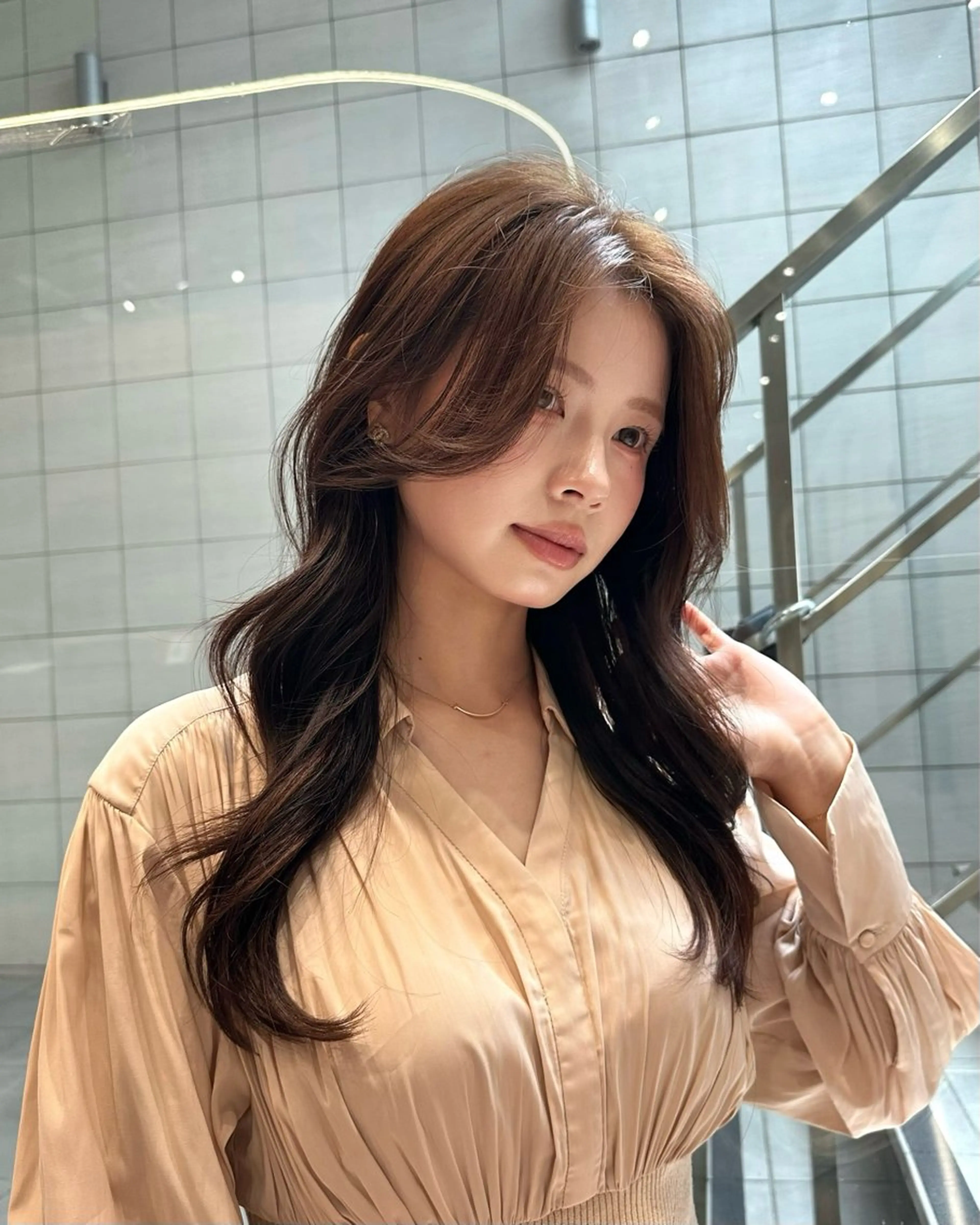 ロング カラー カット ヘアカラー トリートメント SALOWIN表参道　arist店所属・柔らか透け感カラー 🌿ムロヤリョウスケのヘアスタイル