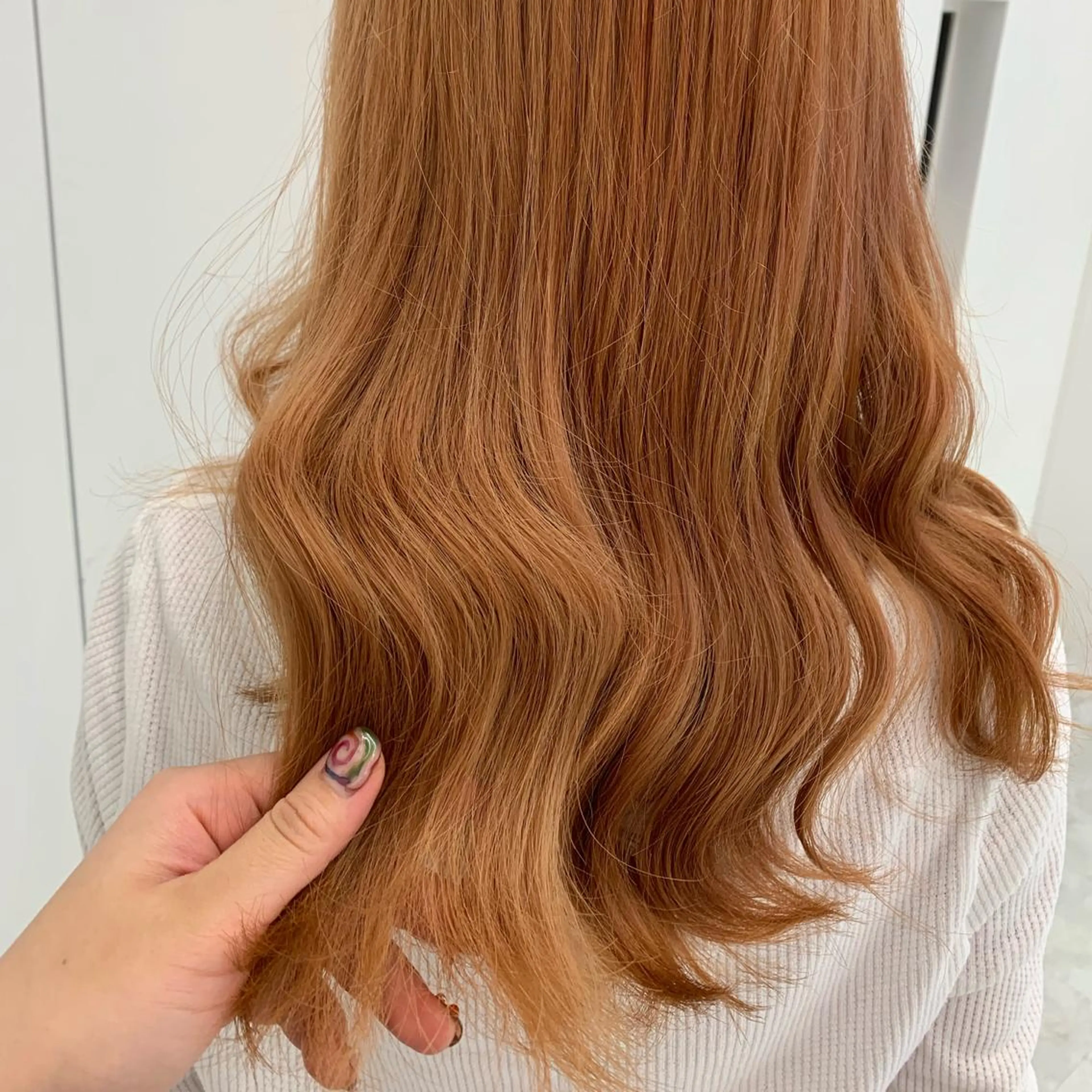 ミディアム カラー ヘアアレンジ 💕ブリーチカラー☁ 髪質改善💖サワのヘアスタイル