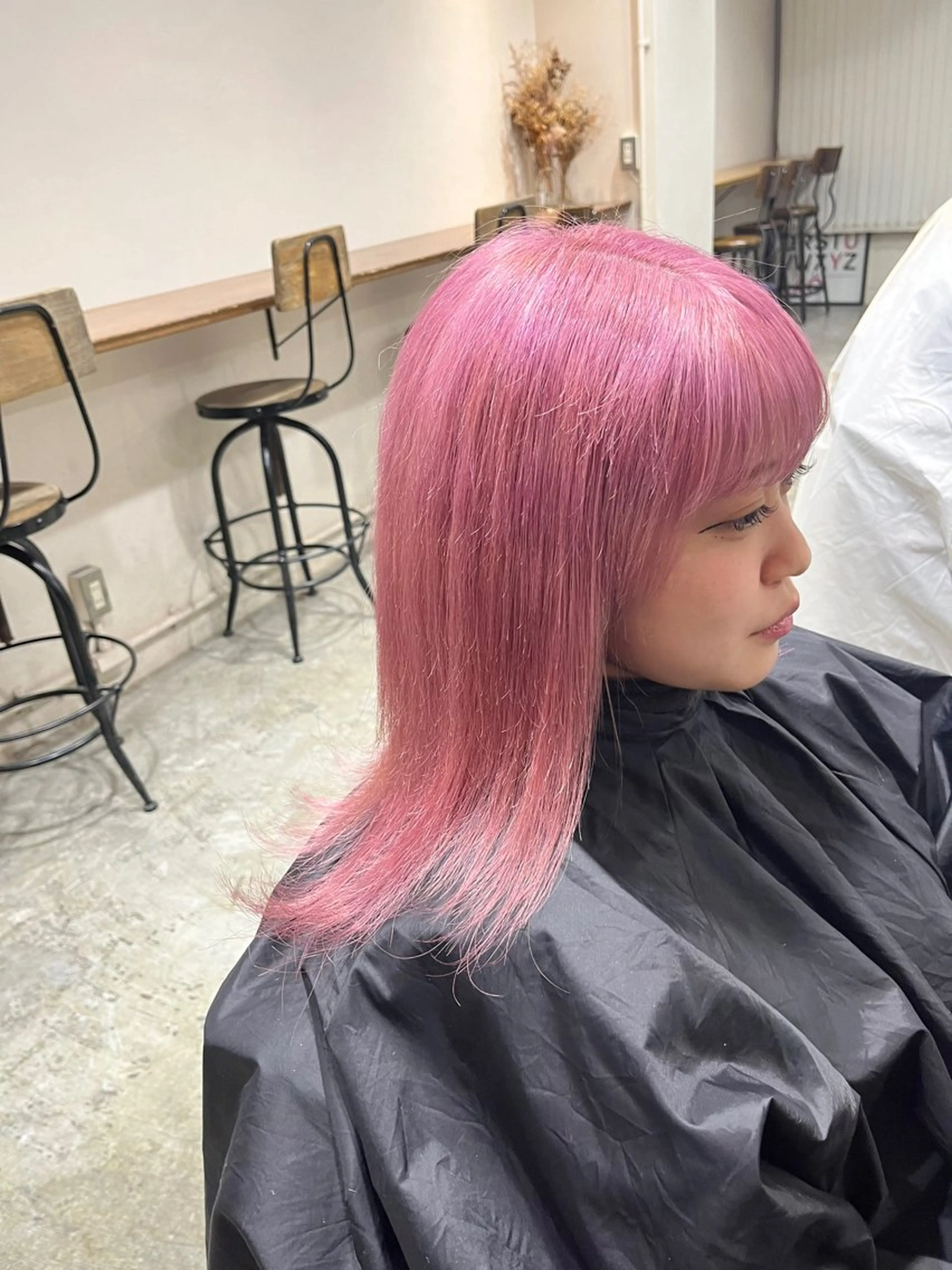 ミディアム カラー ヘアアレンジ ヘアカラー 高島 凜のヘアスタイル