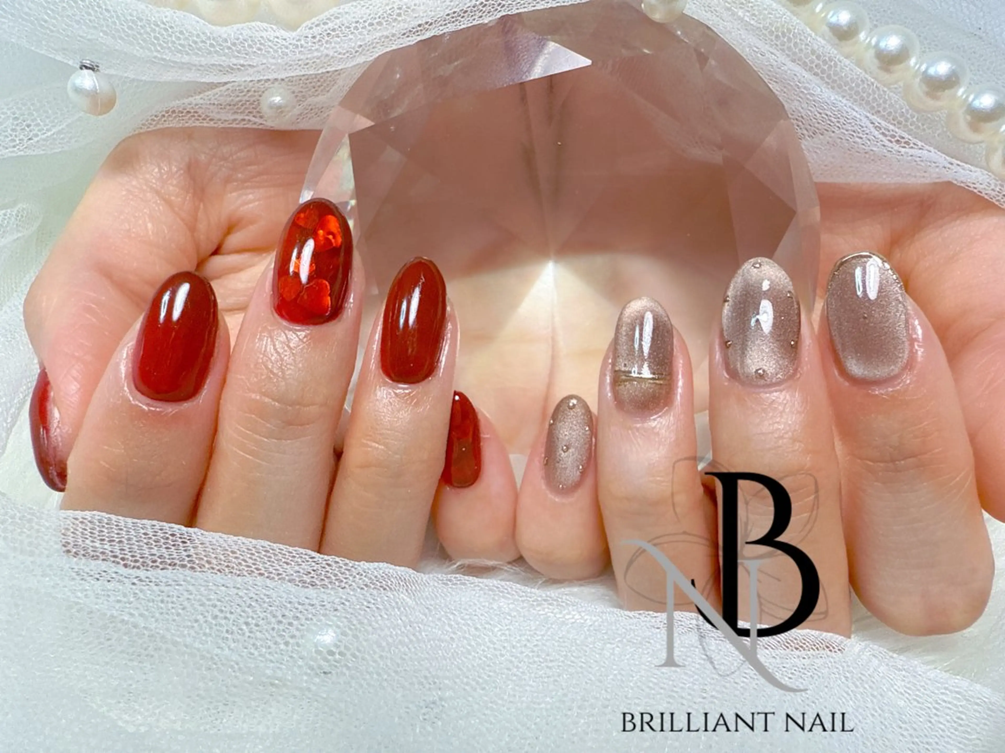 ショート ハンドネイル ハンドケア brilliant nail💎あやのネイルデザイン