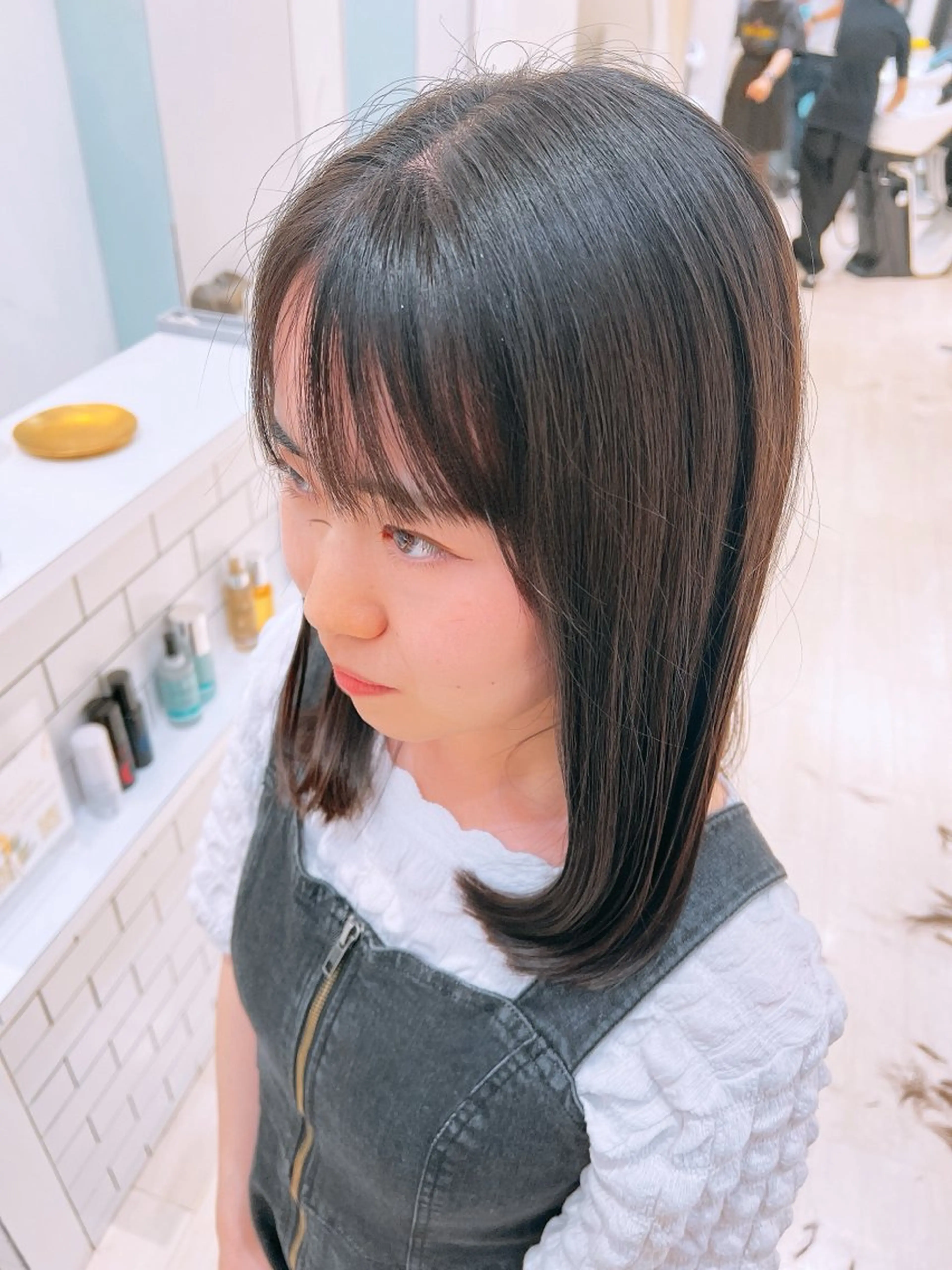 ミディアム カット 堀井 凌平のヘアスタイル