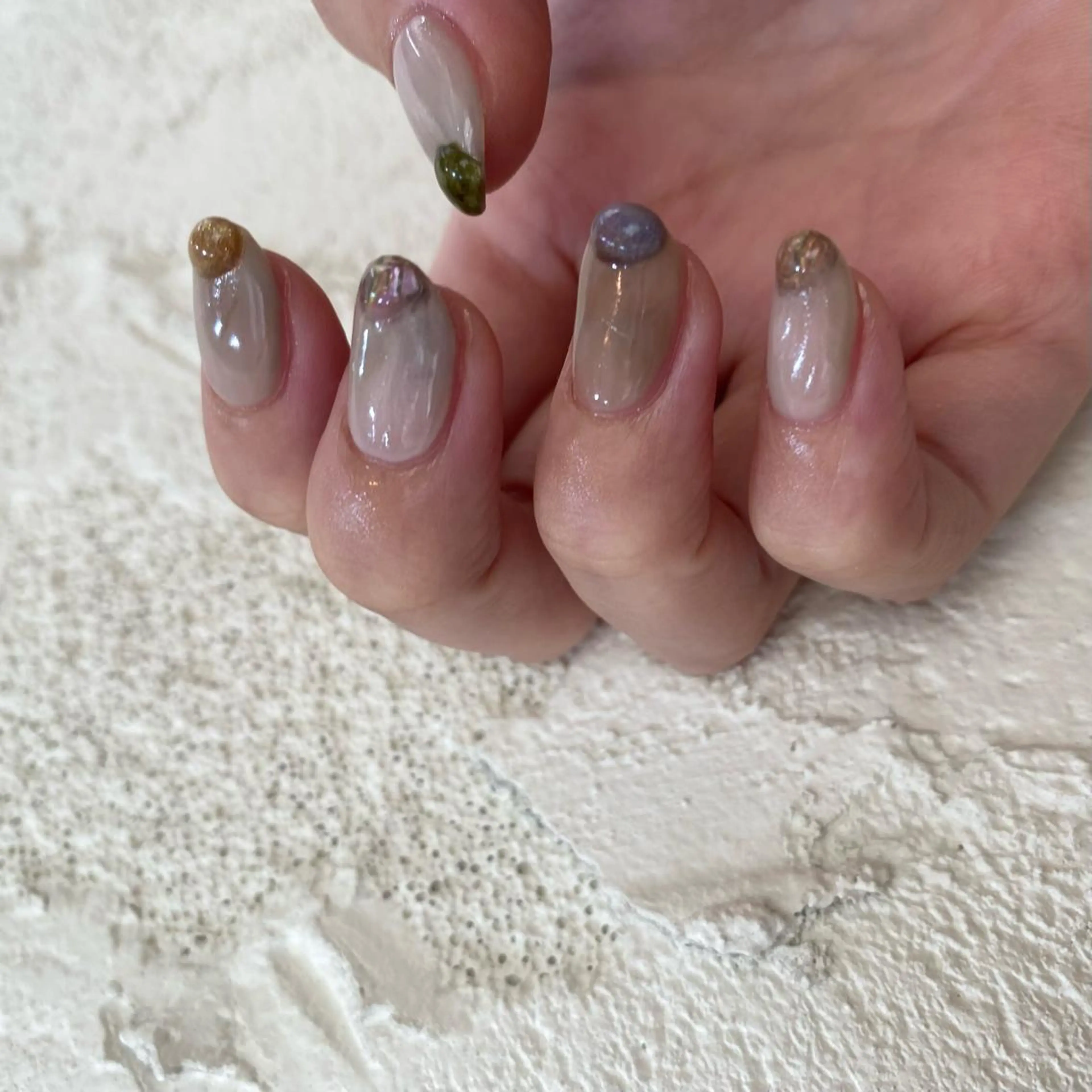 ネイル ぷっくりネイル ハンドネイル nable.所属・望月 実莉のネイルデザイン