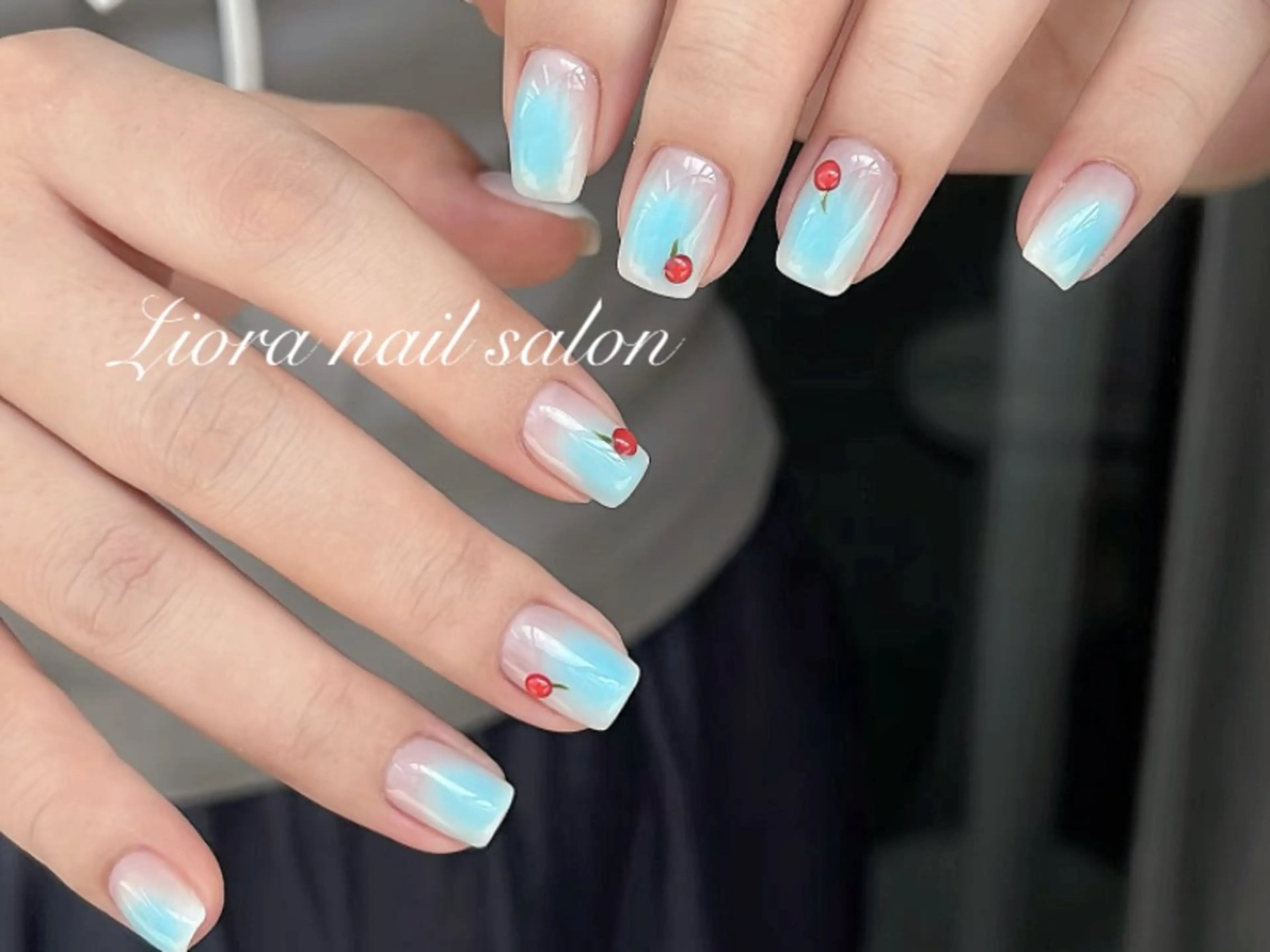 ネイル アートネイル フレンチネイル ジェルネイル ガーリー グラデーション ハンドネイル Liora ネイルサロン所属・Liora nail salonのネイルデザイン