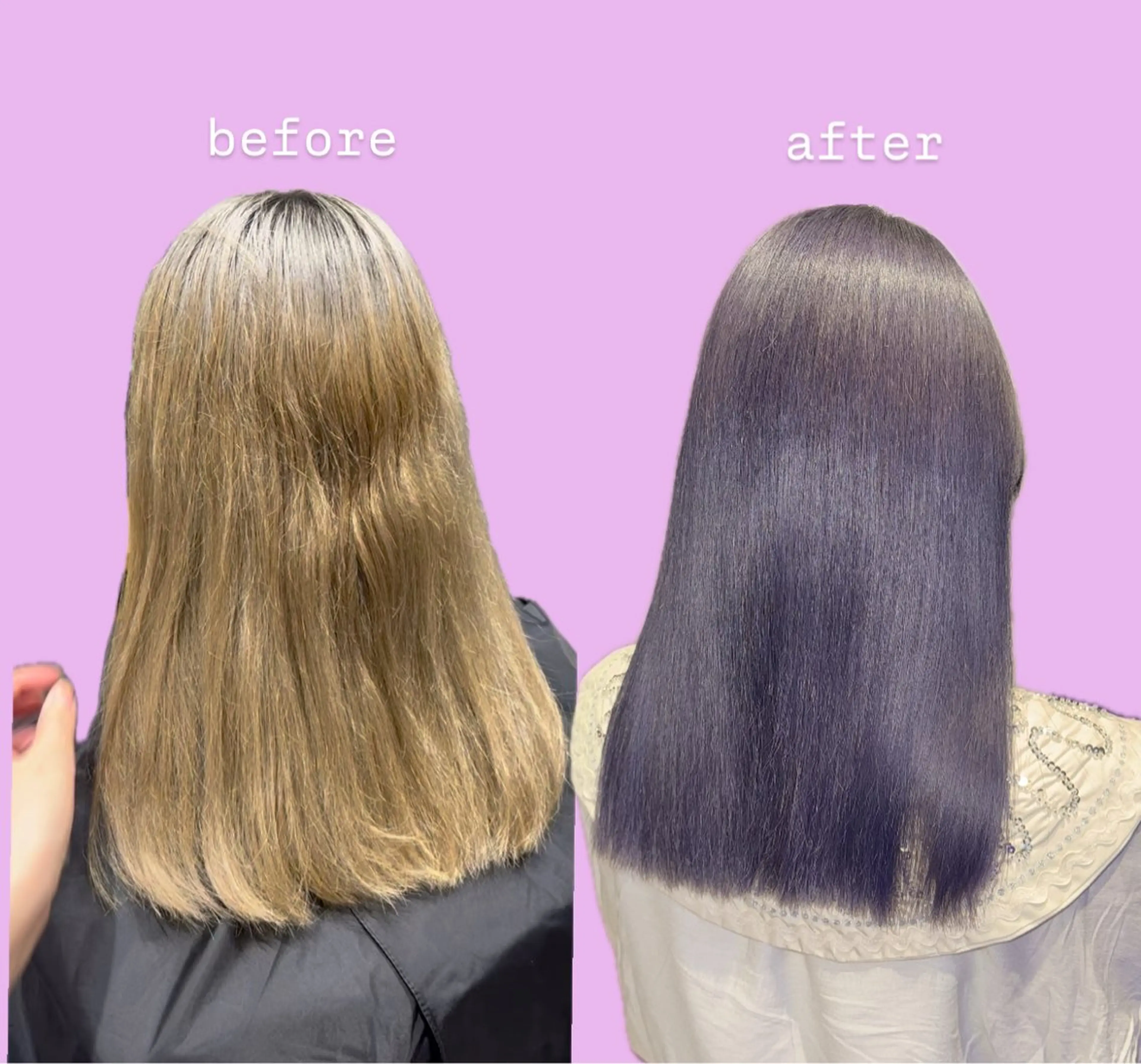 セミロング カラー ヘアカラー トリートメント GO TODAY所属・岡山ケアブリーチ特化 /こもものヘアスタイル