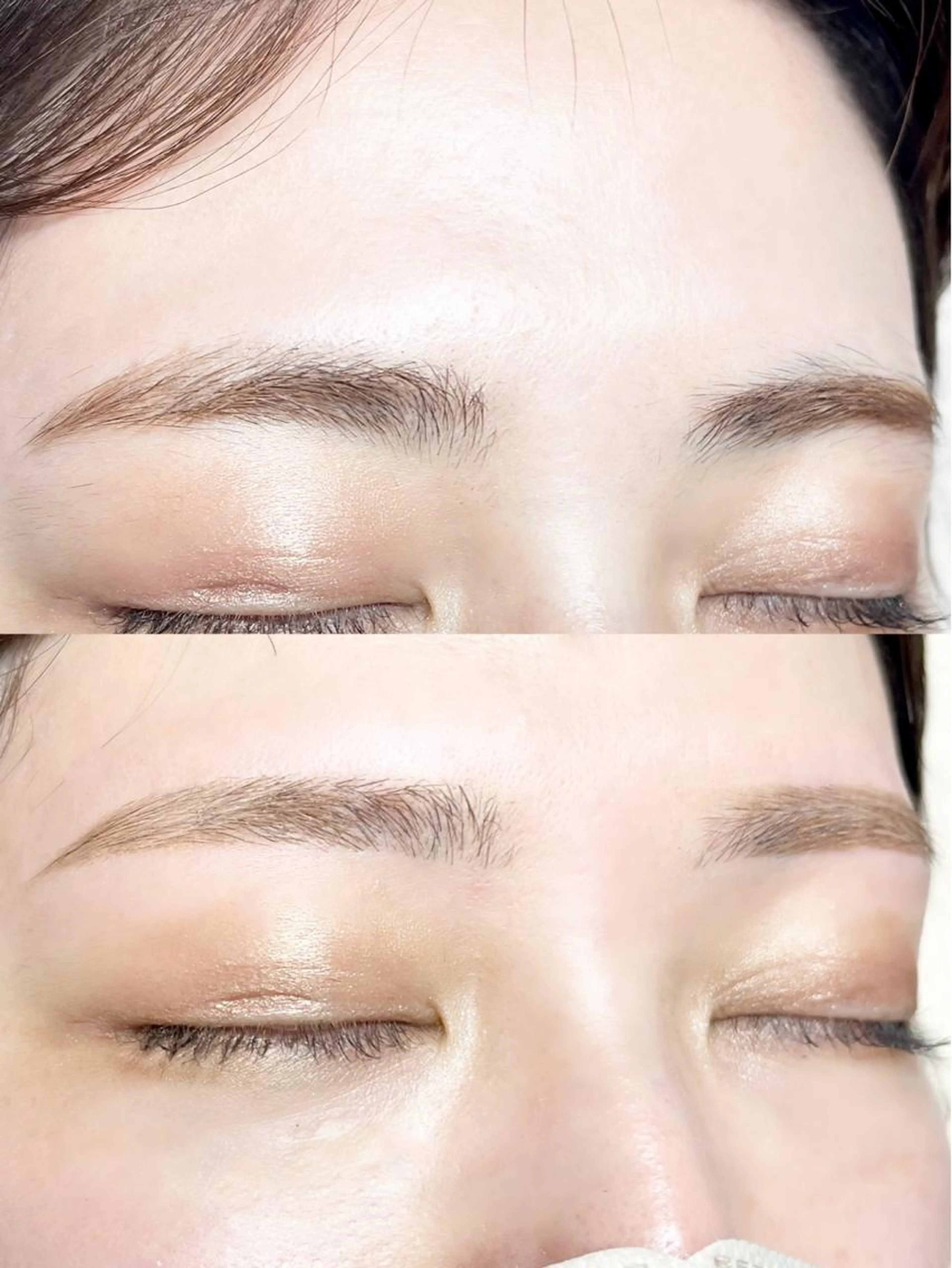 黄金比✨眉毛waxスタイリング(別スタッフにデモ)の写真