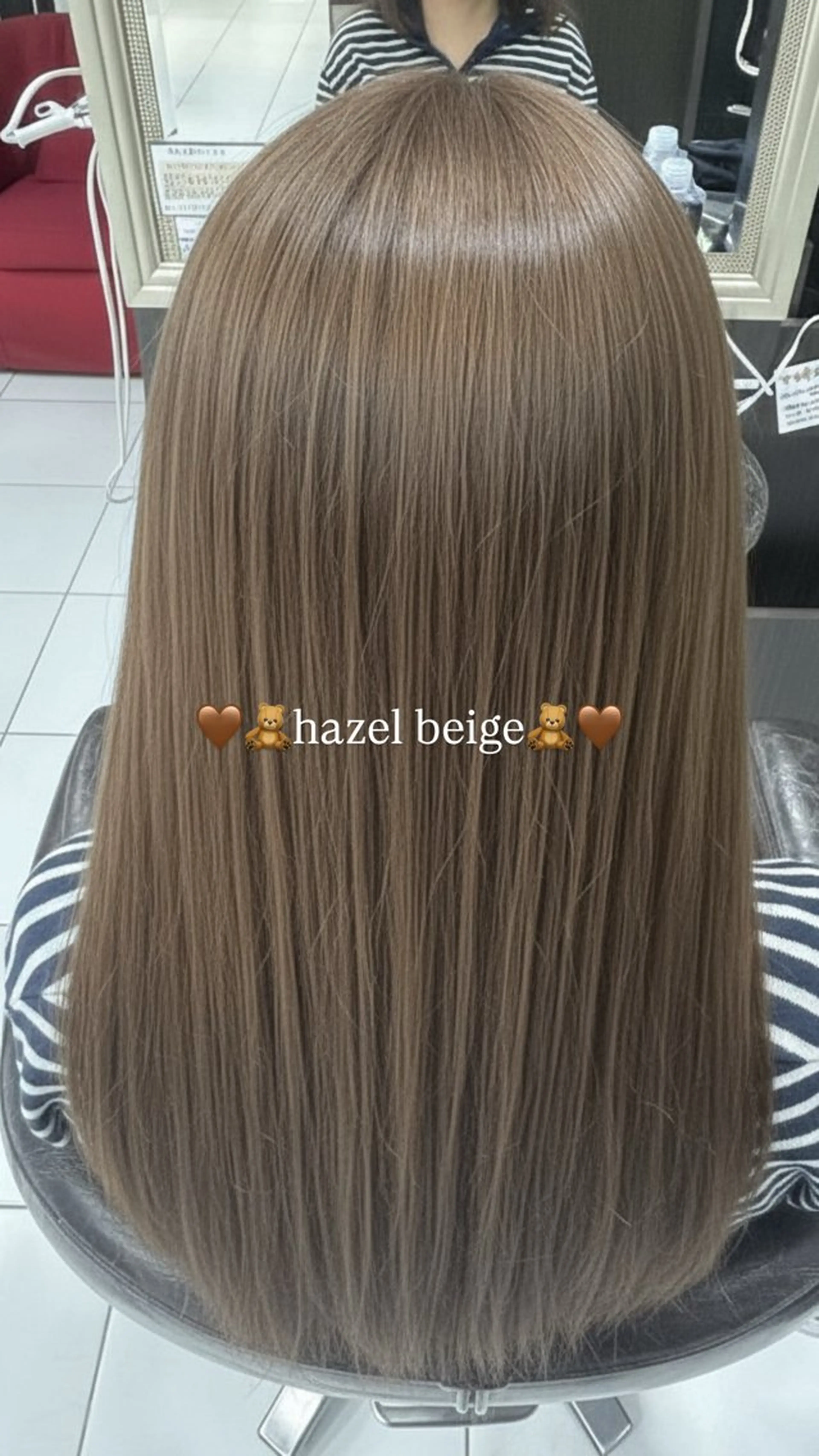 カラー ベージュカラー ヘアカラー パーマ モデル募集中 🐼HARUKA🐼のヘアスタイル