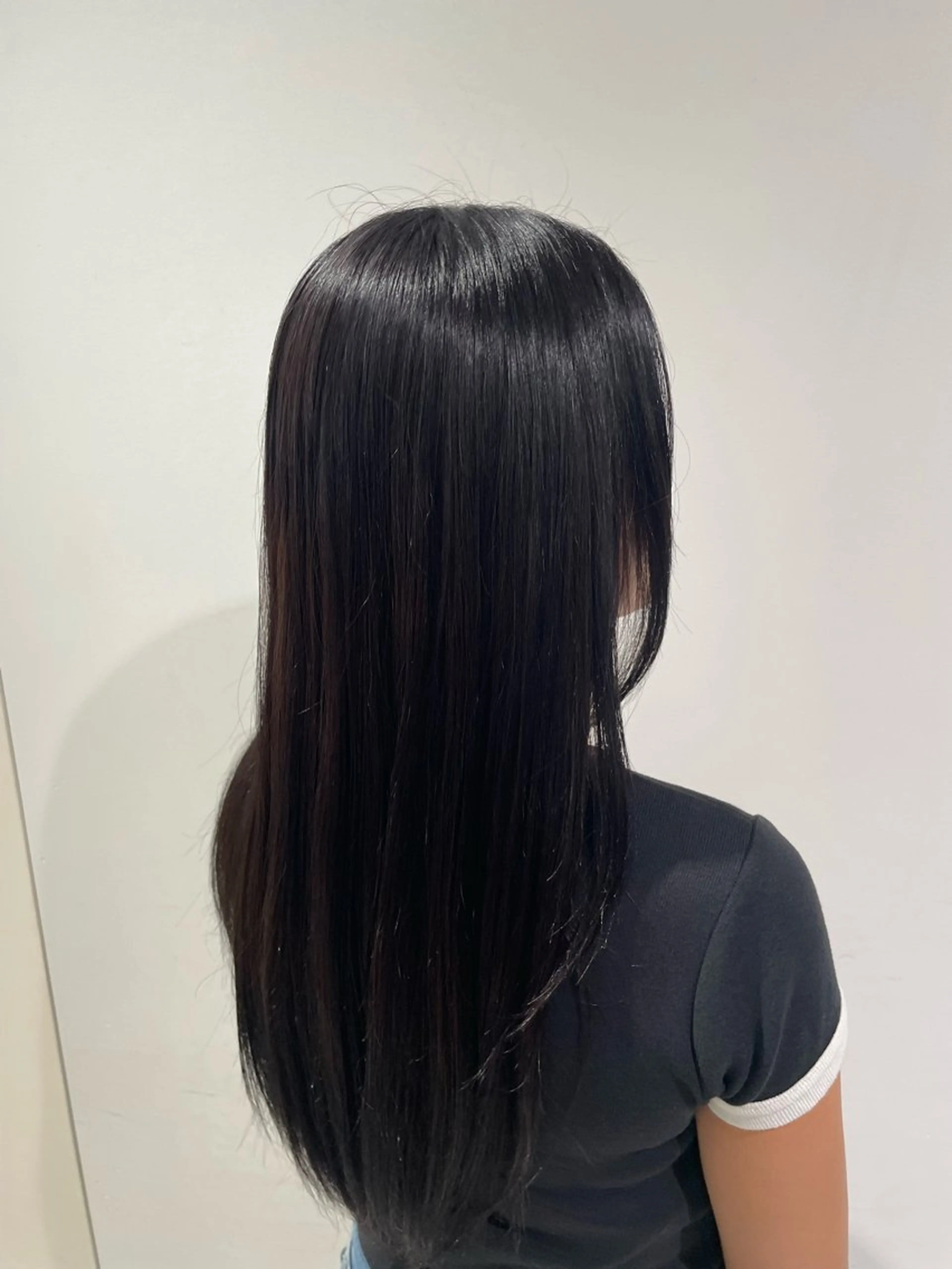 ロング カラー 黒髪 hairsalon de Forever vida所属・メンズモデル板橋 島田依杏のヘアスタイル