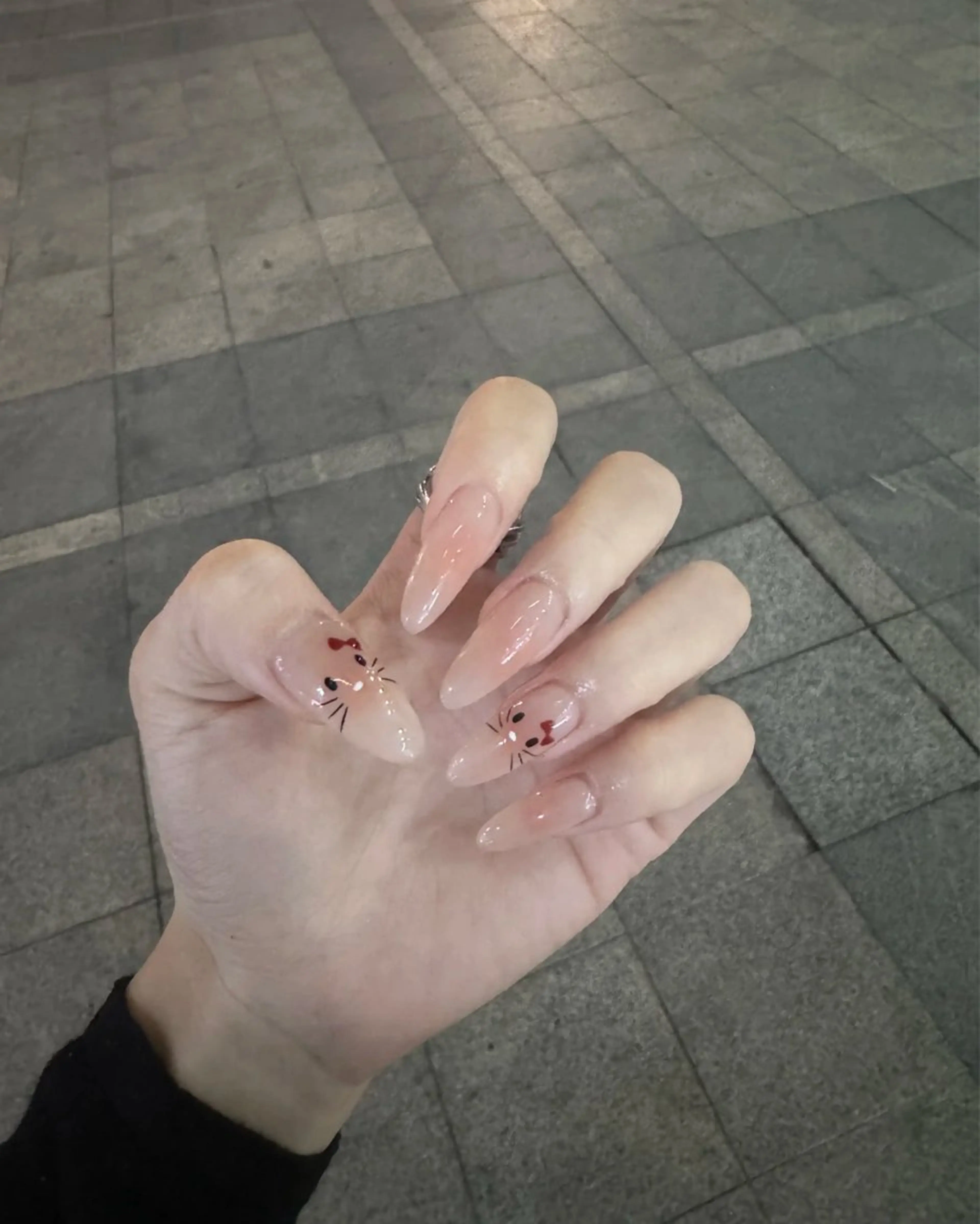 定額ネイル💅メニュー写真デザイン＋チップ長さだ10本★初回ジェルオフ込  5の写真
