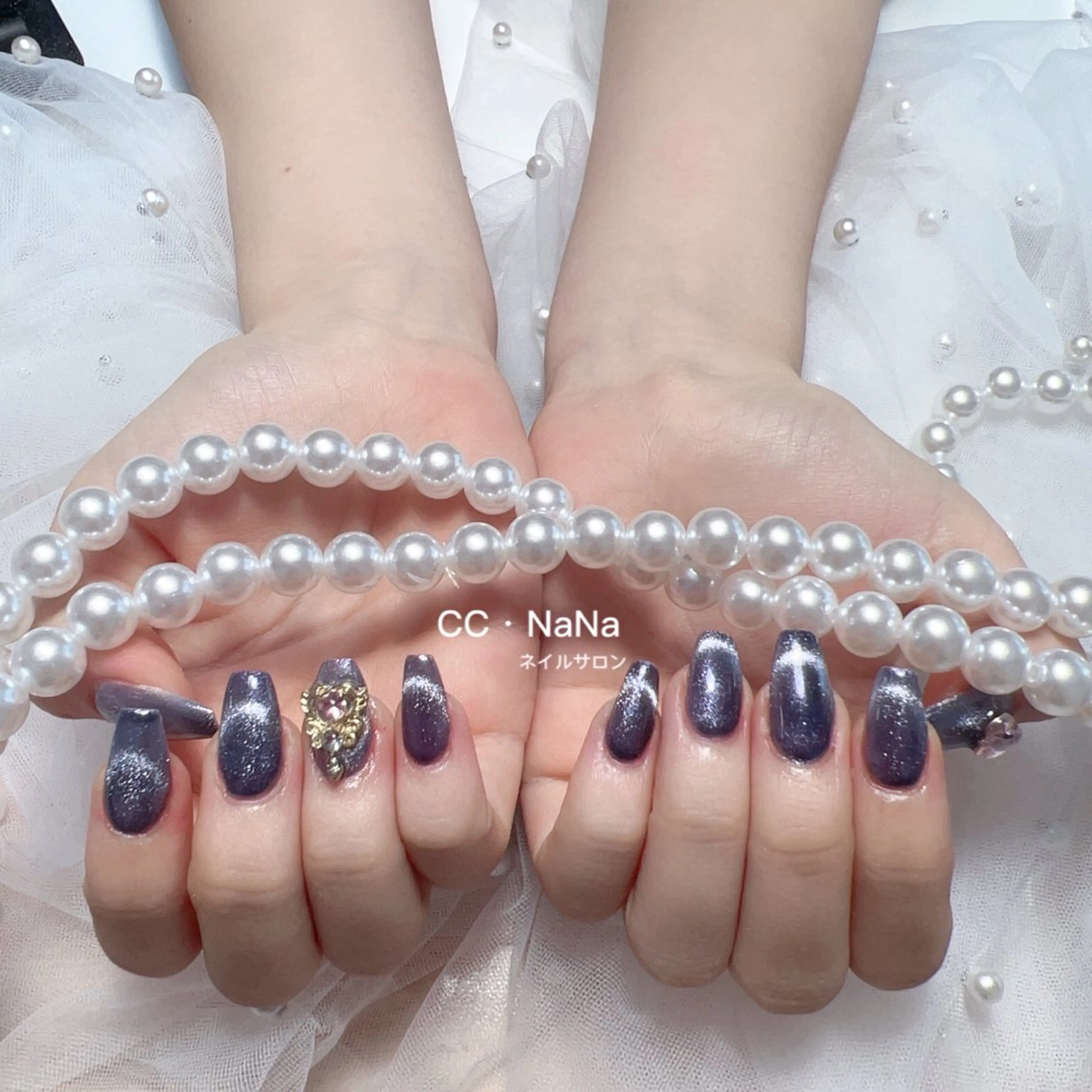 ネイル マグネットネイル スカルプネイル ハンドネイル CCNaNaスカルプ 長さだし専門💎Yoのネイルデザイン