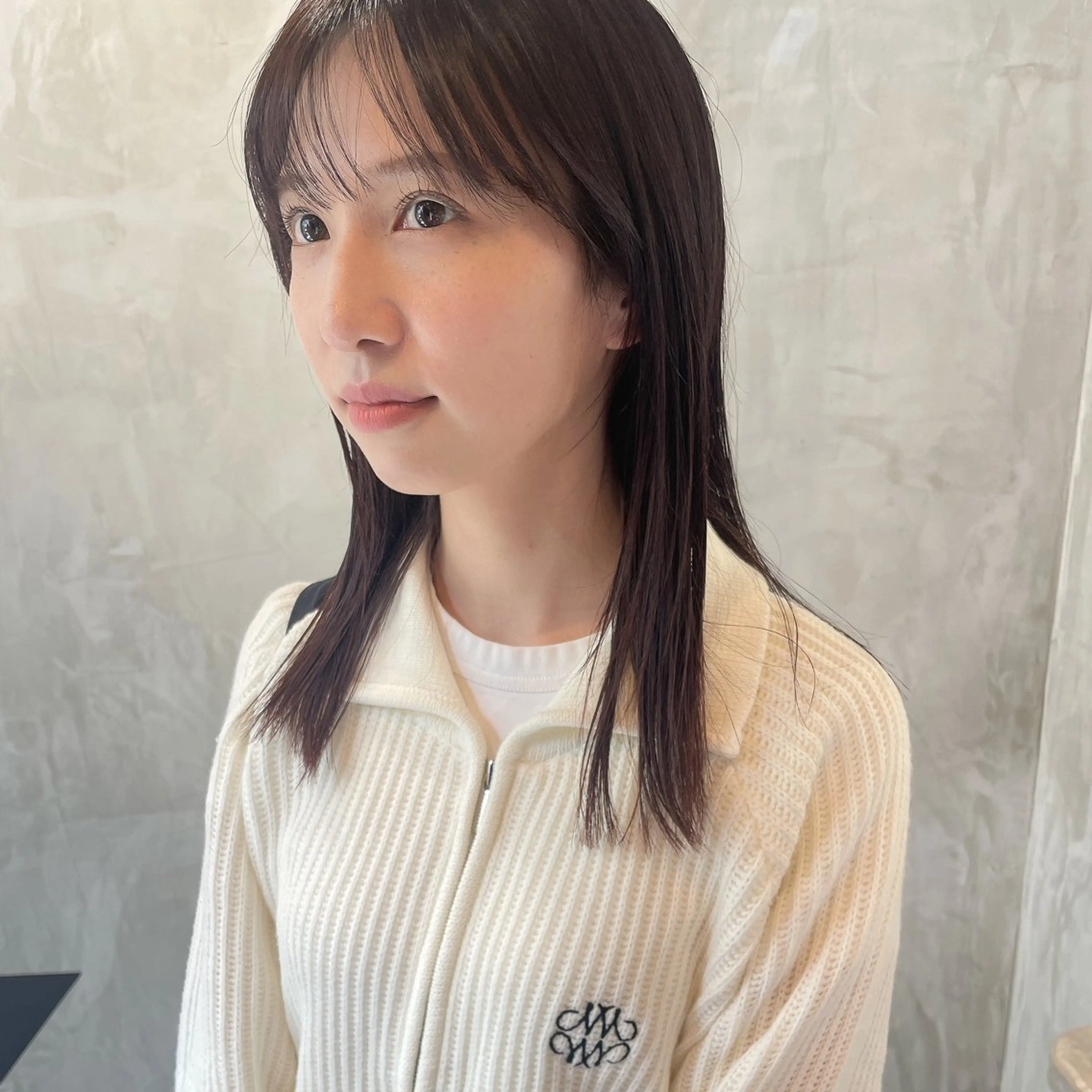 ミディアム カット ヘアカラー トリートメント ヘアセット ヤマモト マイのヘアスタイル