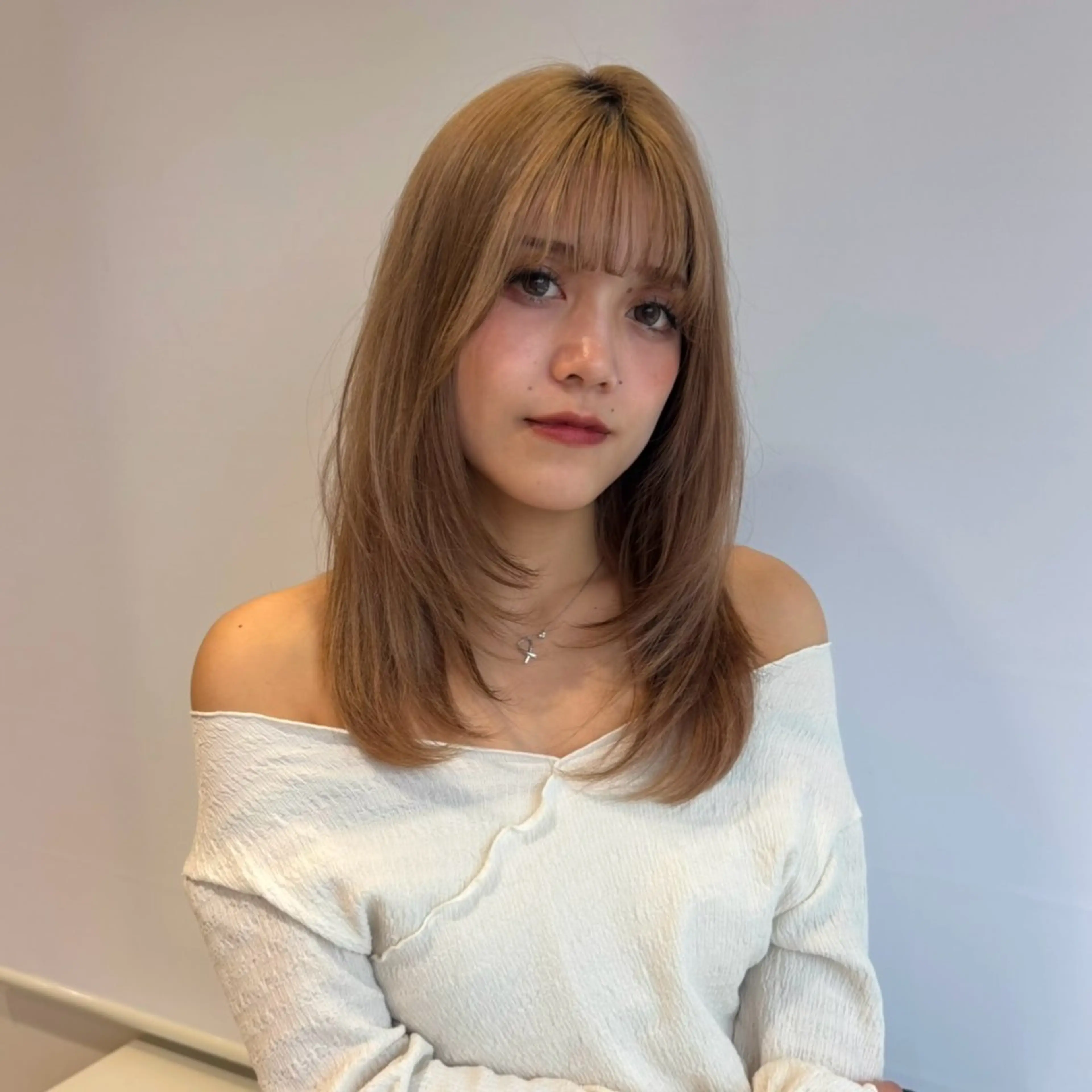ロング カラー カット ヘアカラー トリートメント 透明感カラー/ くびれヘア🌸ユウユのヘアスタイル