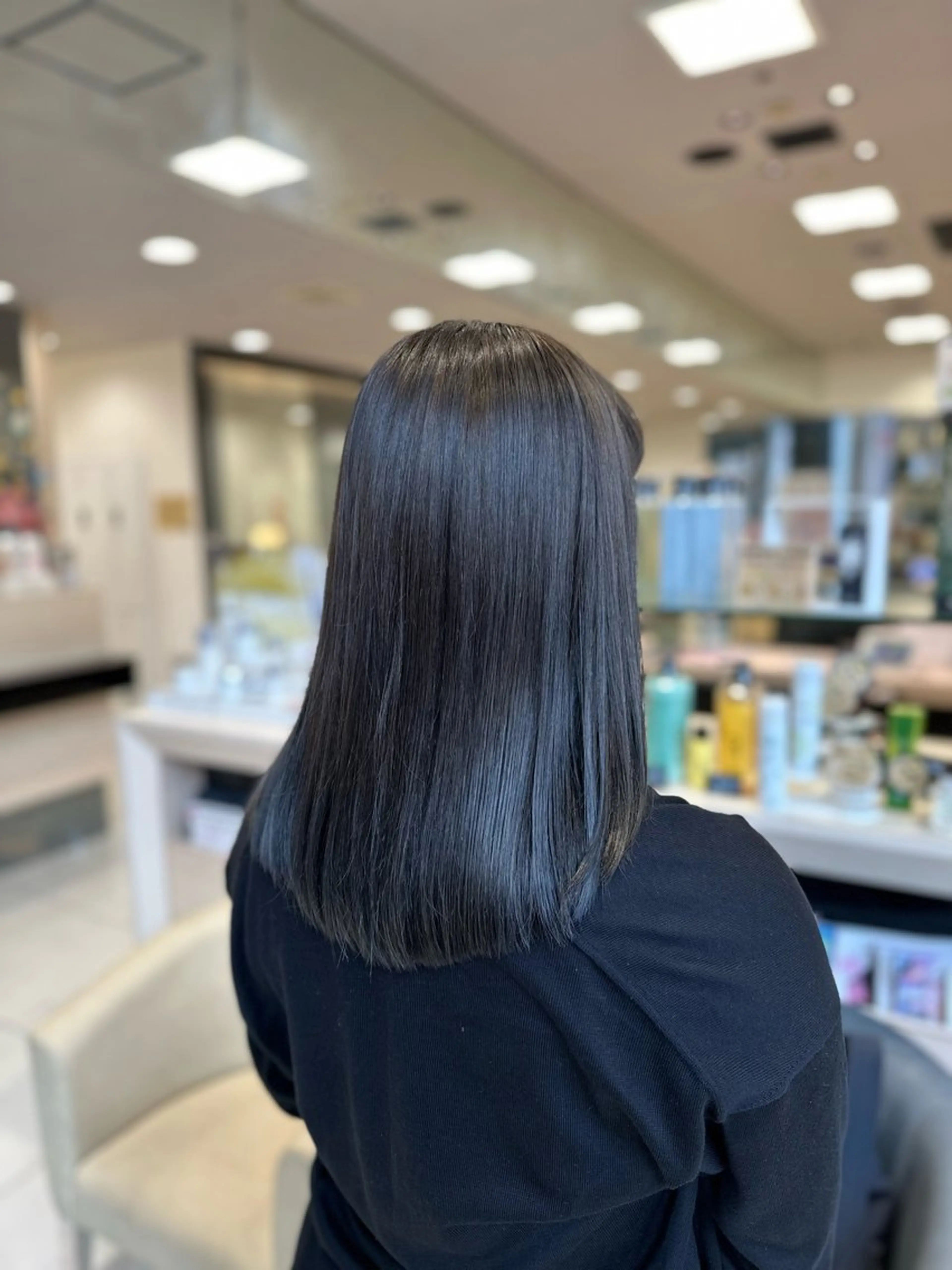 ミディアム カラー ヘアカラー クロスパーマ/うる艶 カラー/Kurumiのヘアスタイル