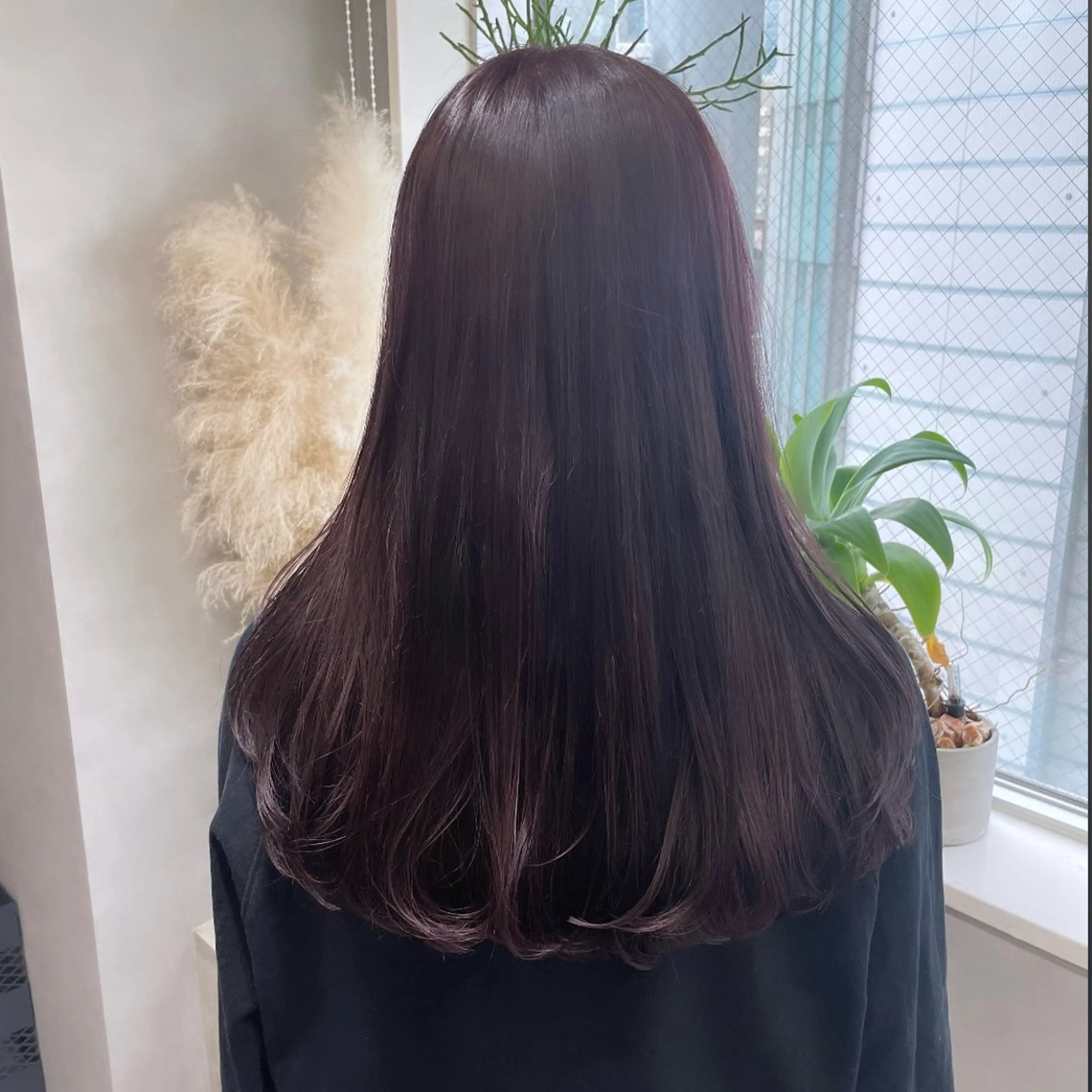 ロング カラー ブリーチ ラベンダーカラー ヘアカラー Rui/透明感カラー 暖色/レイヤーカットのヘアスタイル