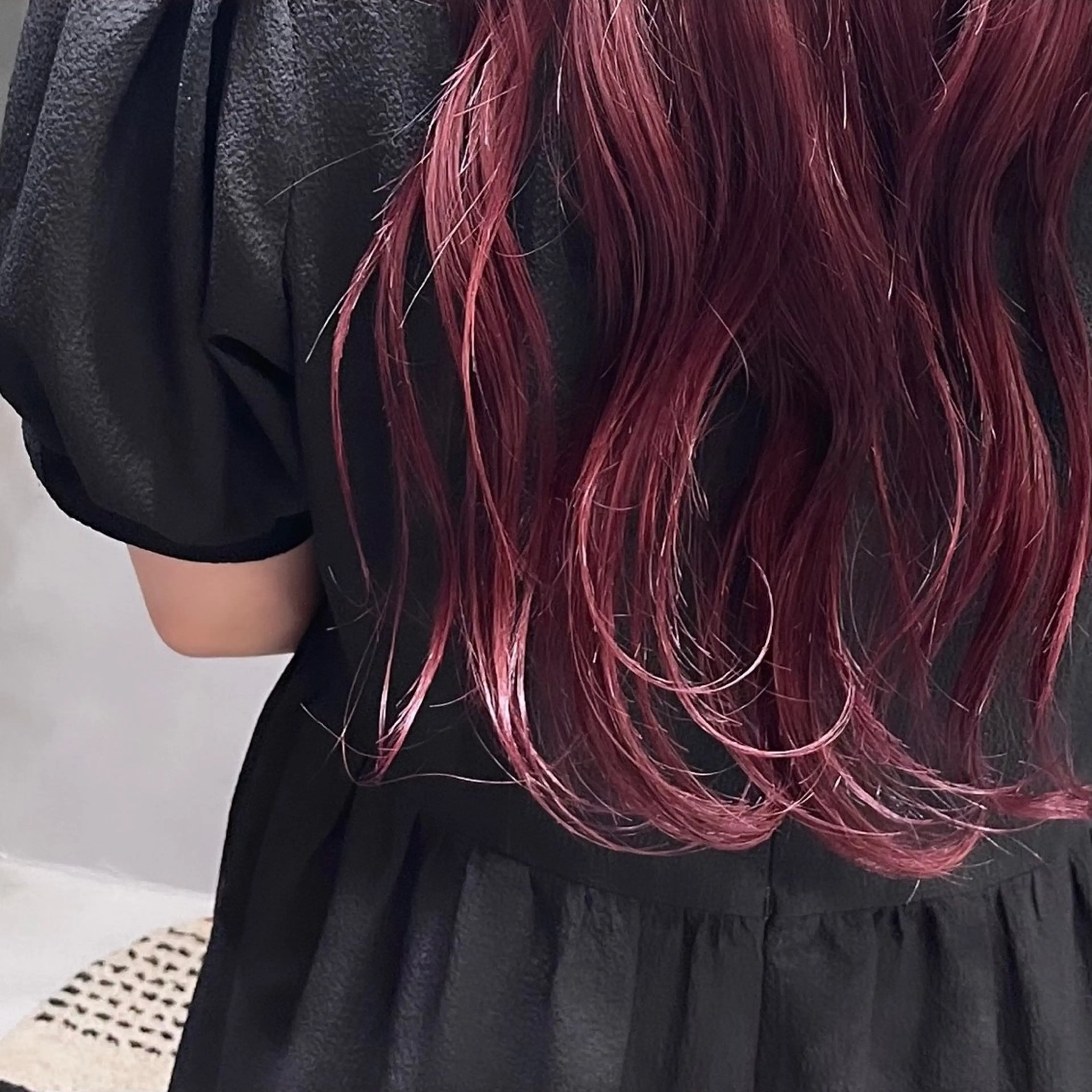 ロング カラー レッドカラー ヘアカラー Rui/透明感カラー 暖色/レイヤーカットのヘアスタイル