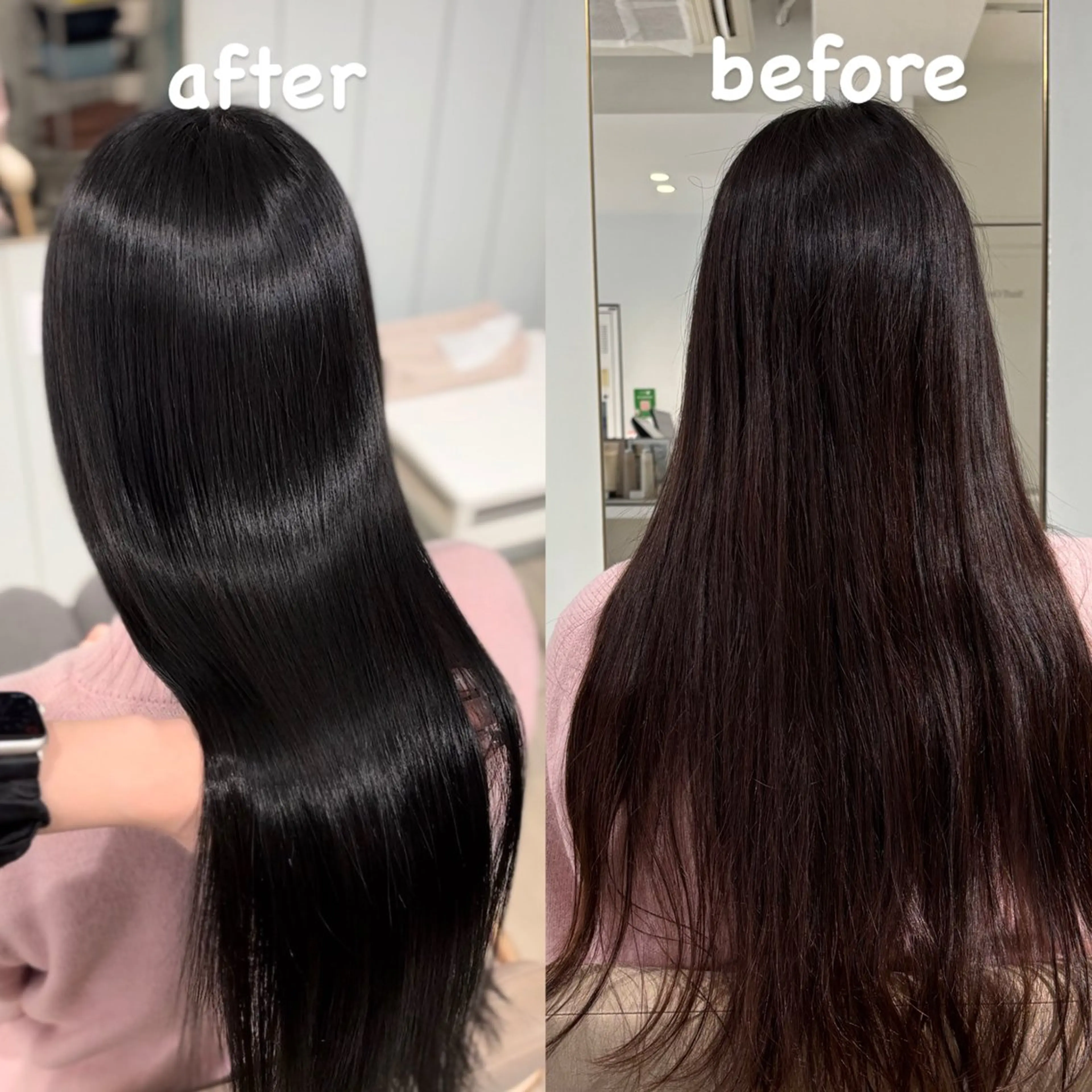 ミディアム カラー カット ヘアカラー 縮毛矯正 トリートメント 美髪縮毛矯正/ 髪質改善/海月のヘアスタイル