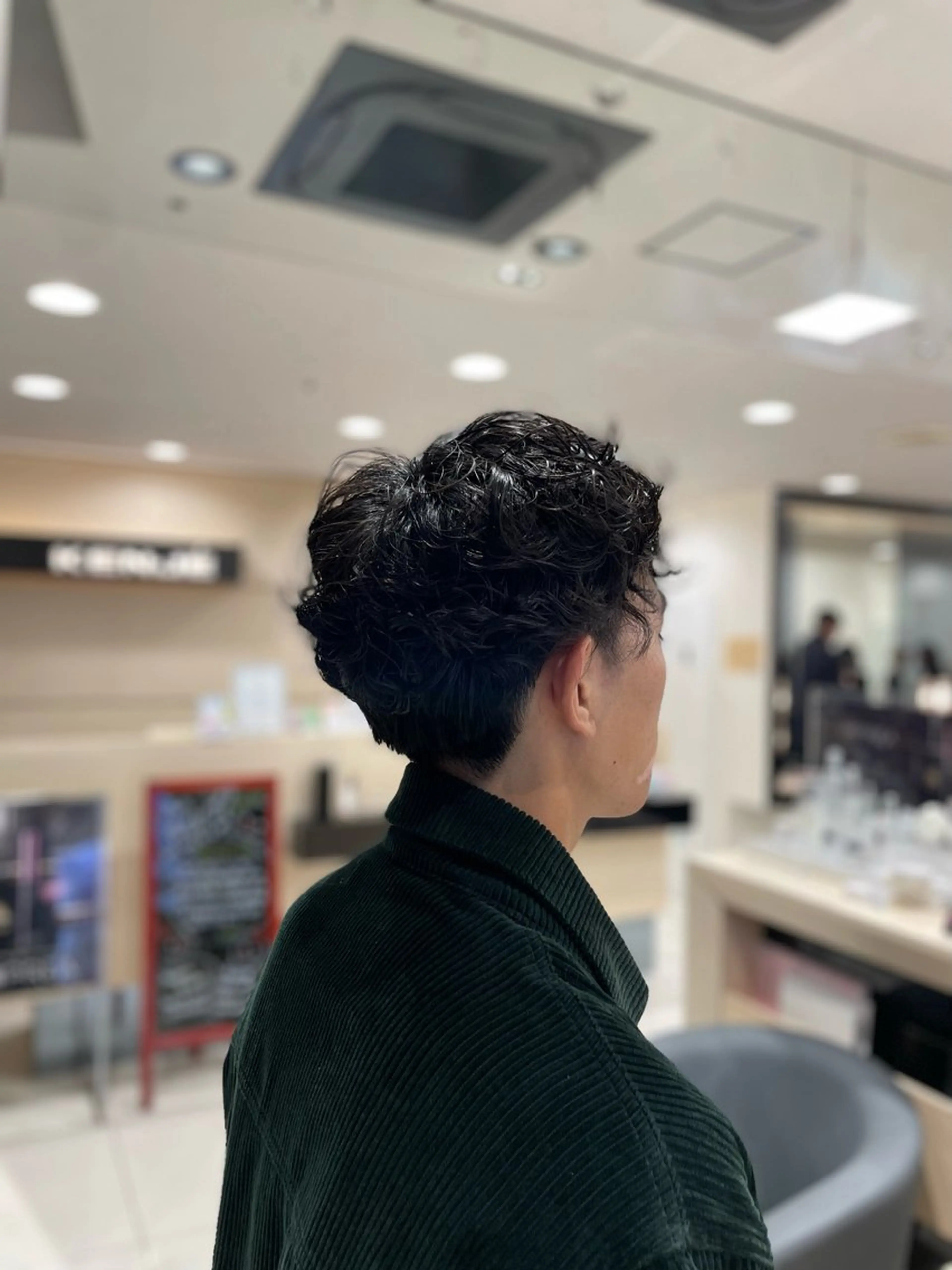 ショート パーマ メンズ カット クロスパーマ/うる艶 カラー/Kurumiのヘアスタイル