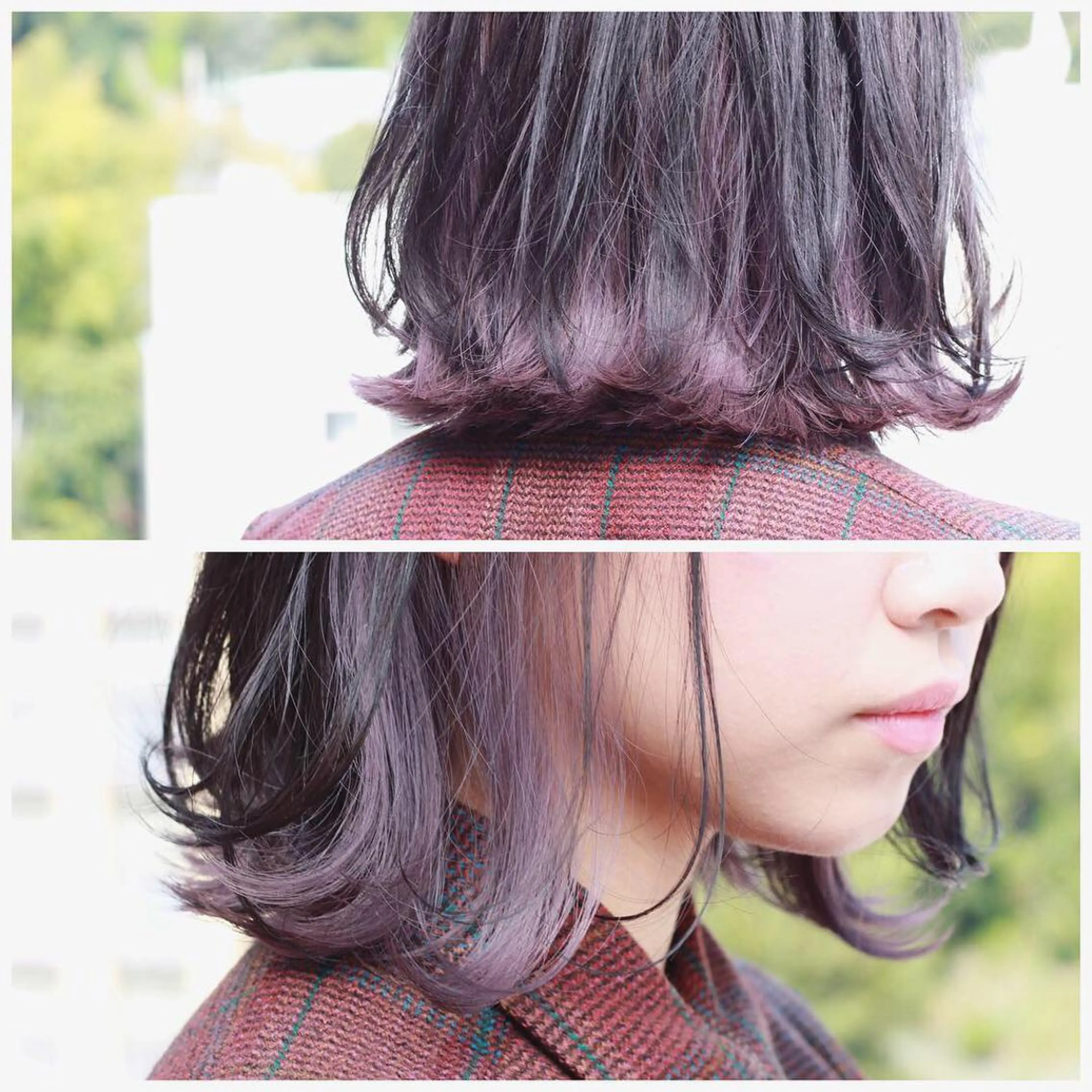 ショート カラー パープルカラー カット Viage （ビアージュ）のヘアスタイル