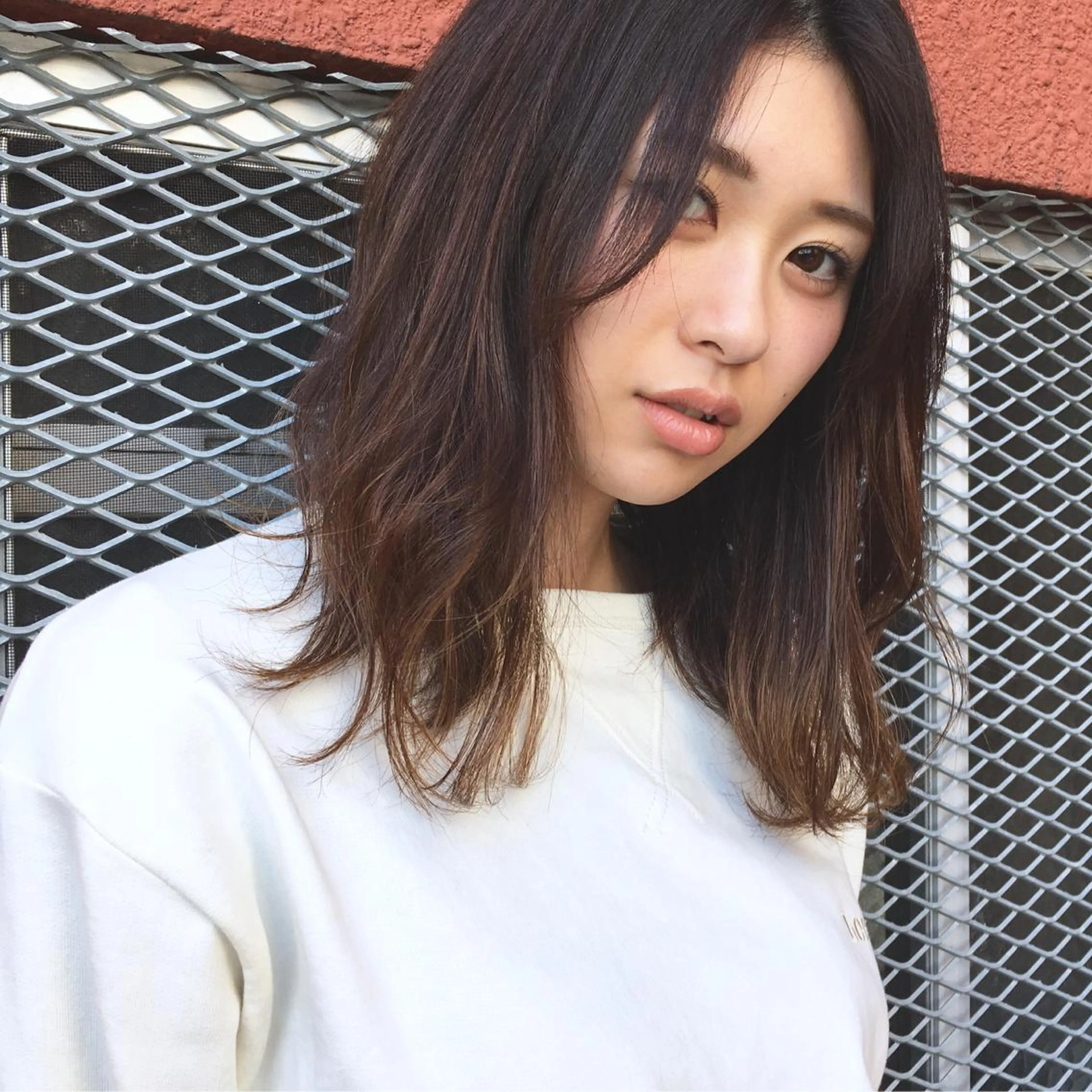 セミロング カラー アディクシーカラー 上川 美幸のヘアスタイル