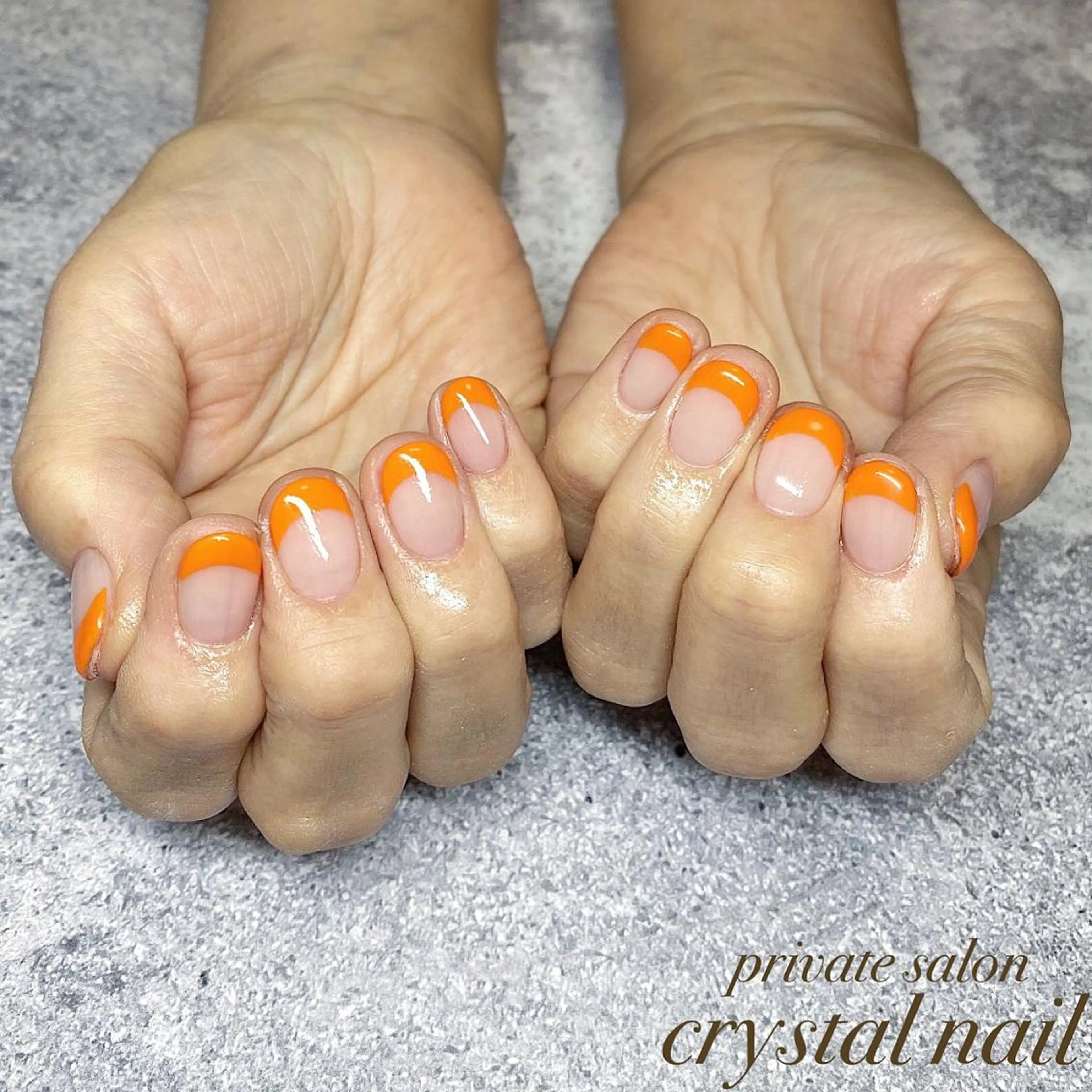 ネイル フレンチネイル Crystal Nailのネイルデザイン