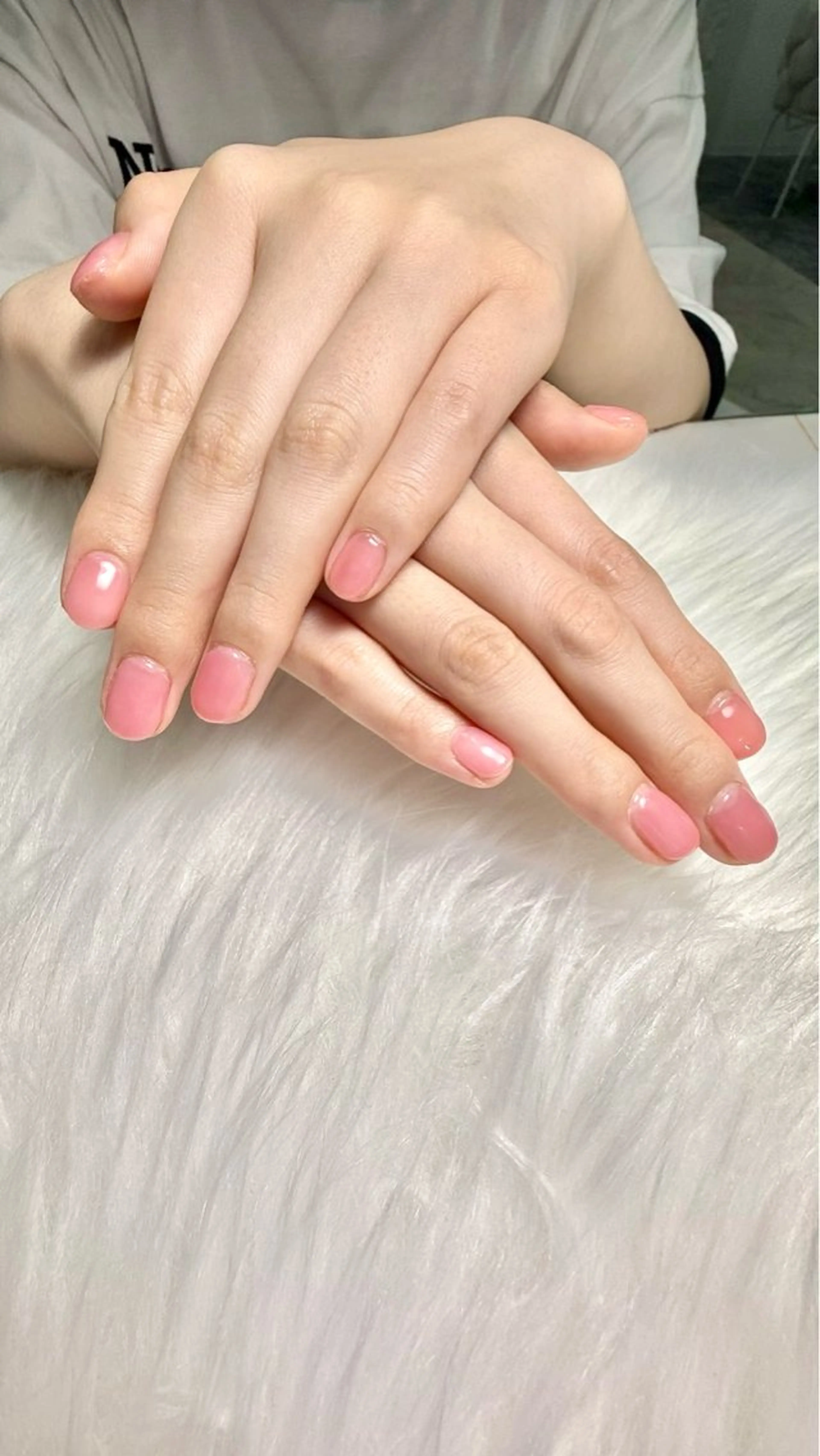 ネイル ワンカラーネイル ピンク ハンドネイル ⭐︎ ひめのネイルデザイン